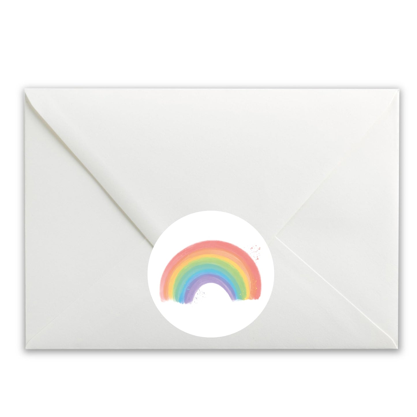 Colourful Rainbow paper stickers supplied on A5 sheets of 12 - view 4