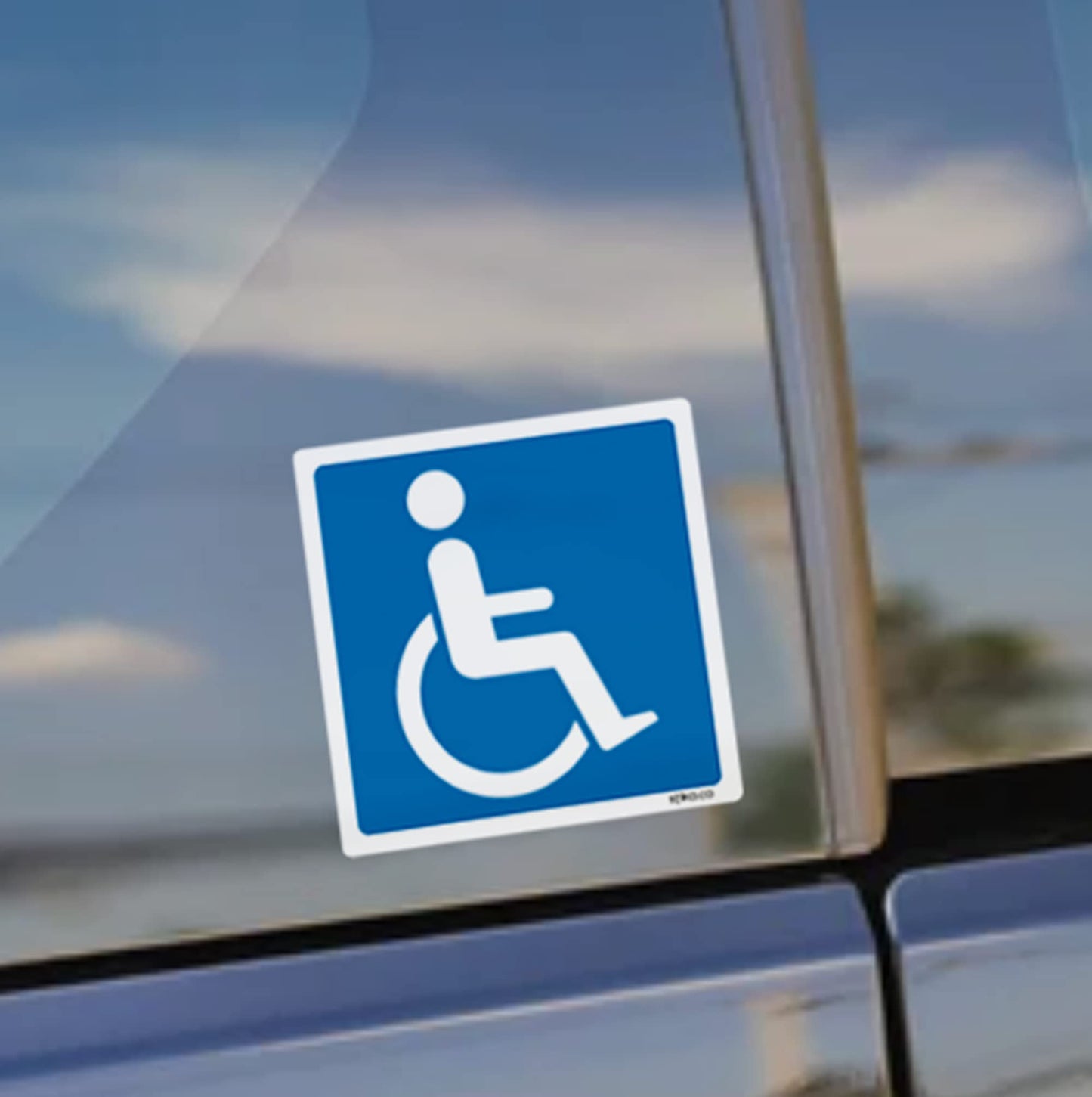 Blue Badge Disabled Logo Car Sticker - 110mm - product detail