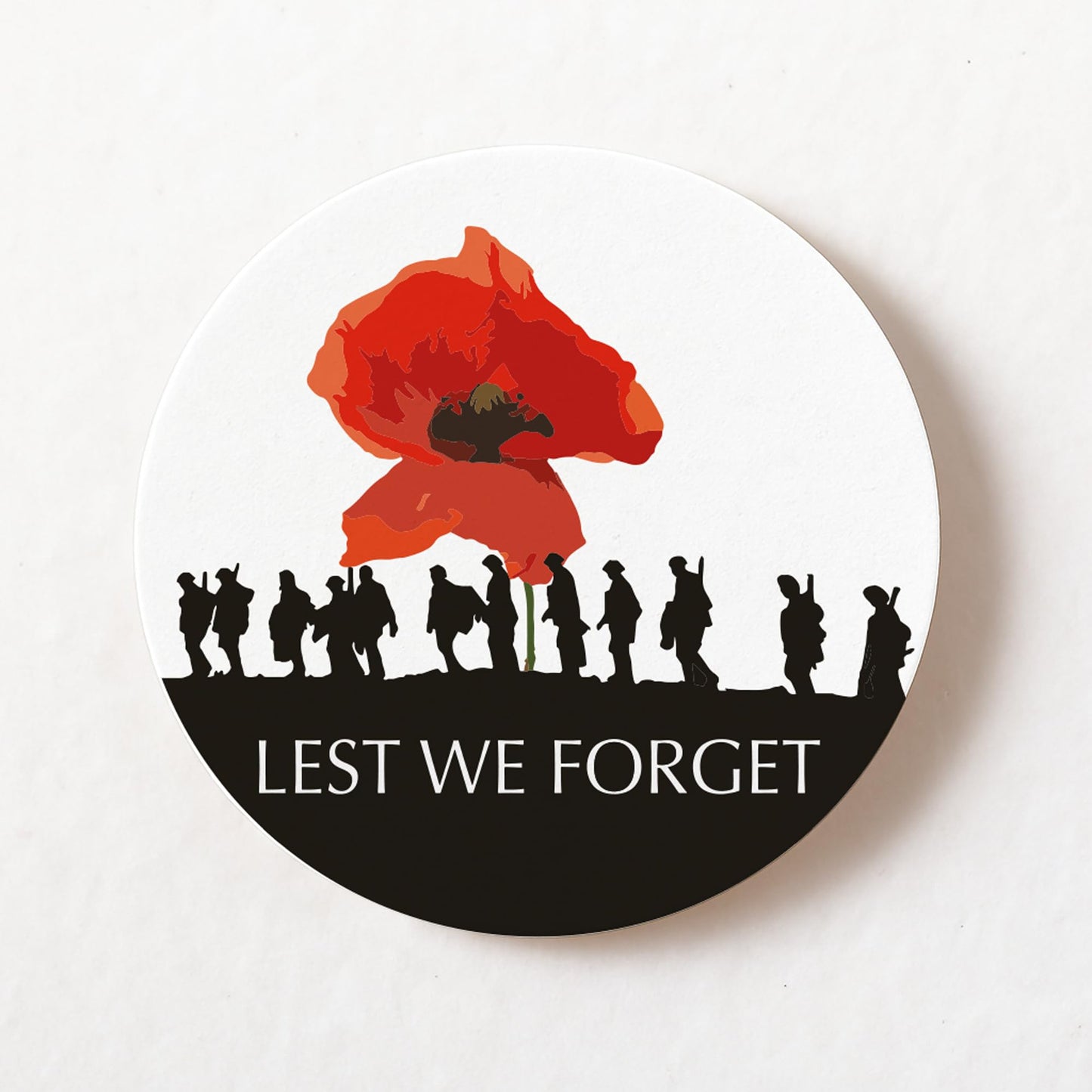 Soldier 40mm round self-adhesive paper labels