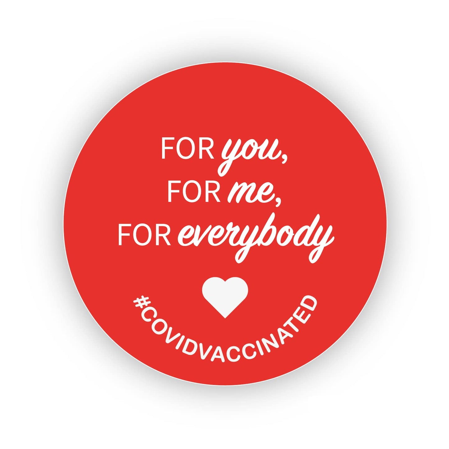 For you for me for everyone 40mm round self-adhesive paper labels
