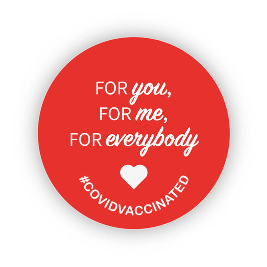 For you for me for everyone 40mm round self-adhesive paper labels