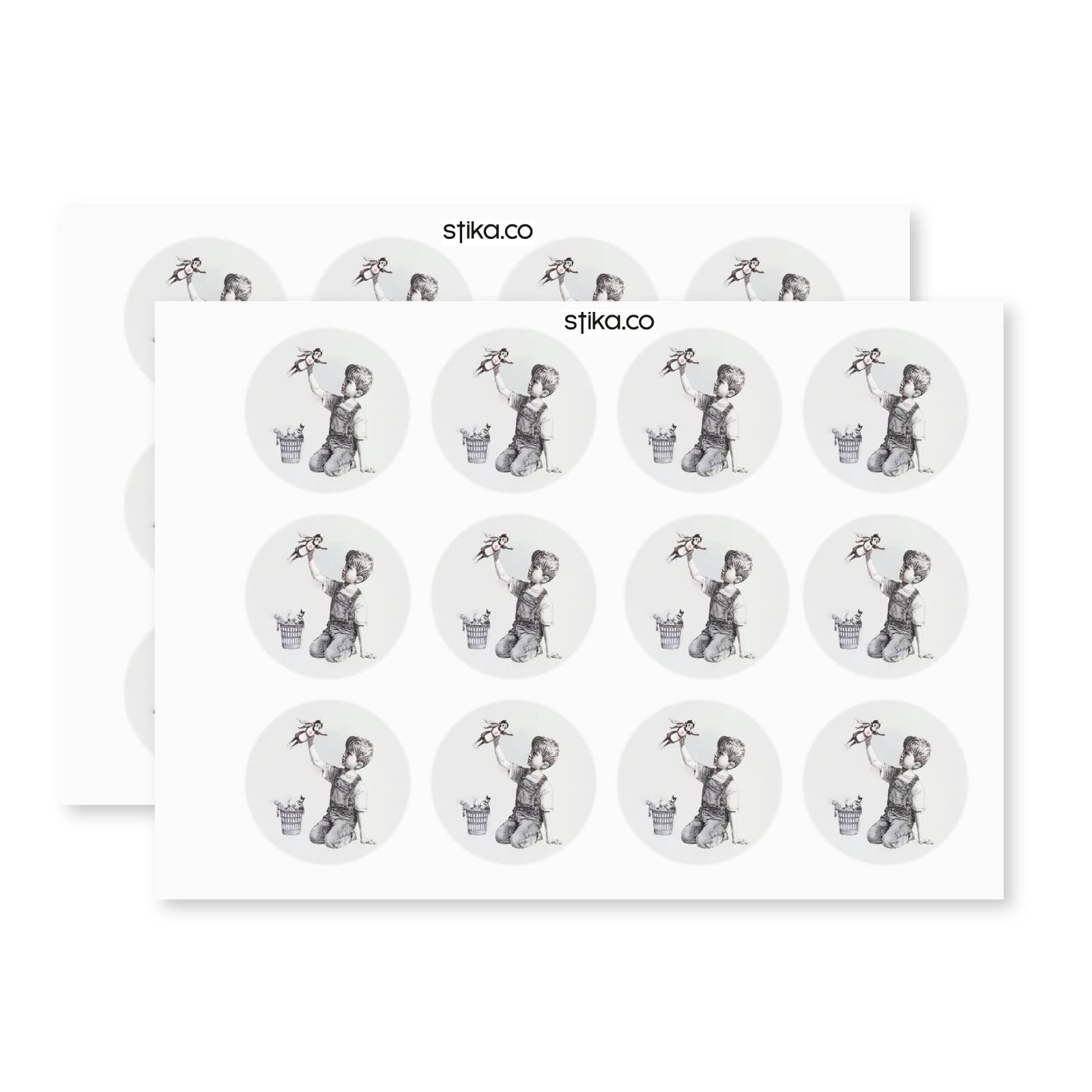 Superhero Nurse Tribute paper stickers supplied on A5 sheets of 12 - view 3
