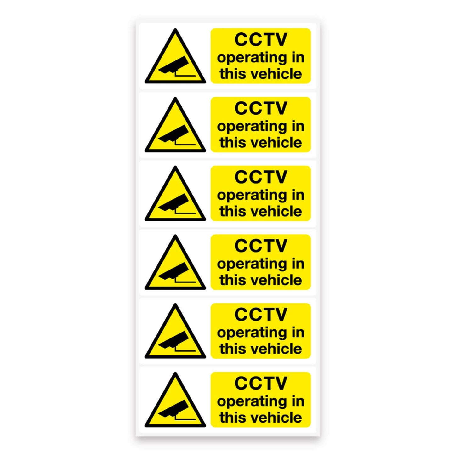 CCTV Operating in This Vehicle Stickers – 80 × 30 mm - product detail 8