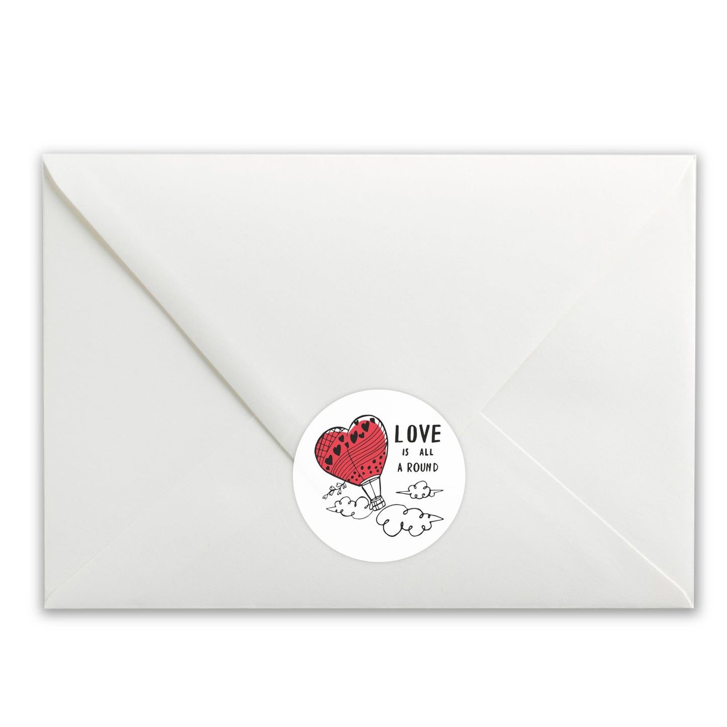 Love paper stickers supplied on A5 sheets of 12 - view 4