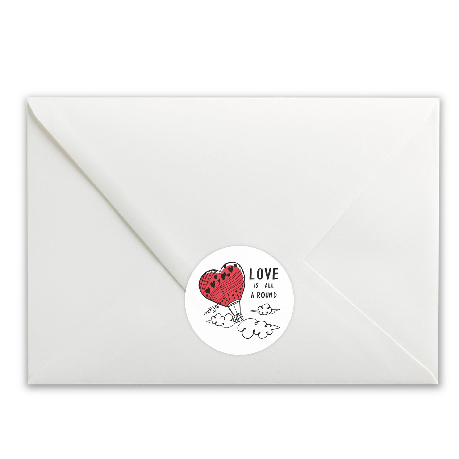 Love paper stickers supplied on A5 sheets of 12 - view 4