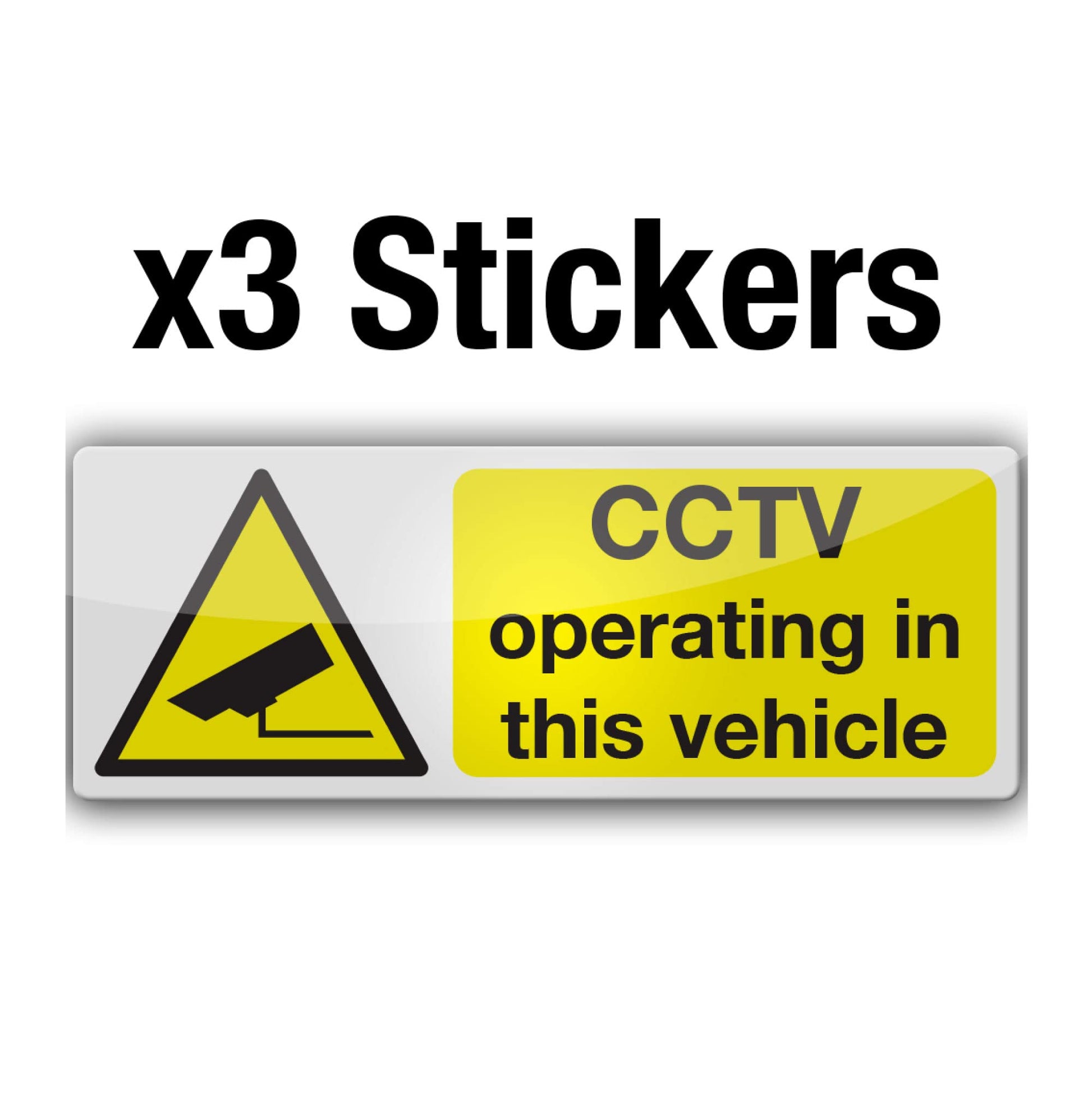CCTV Operating in This Vehicle Stickers – 80 × 30 mm - product detail 3