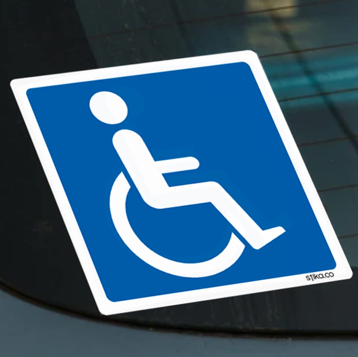 Blue Badge Disabled Logo Car Sticker - 110mm - product detail