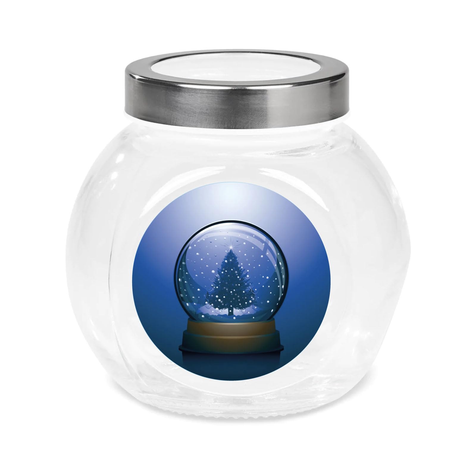 Christmas Snowglobe paper stickers supplied on A5 sheets of 12 - view 5