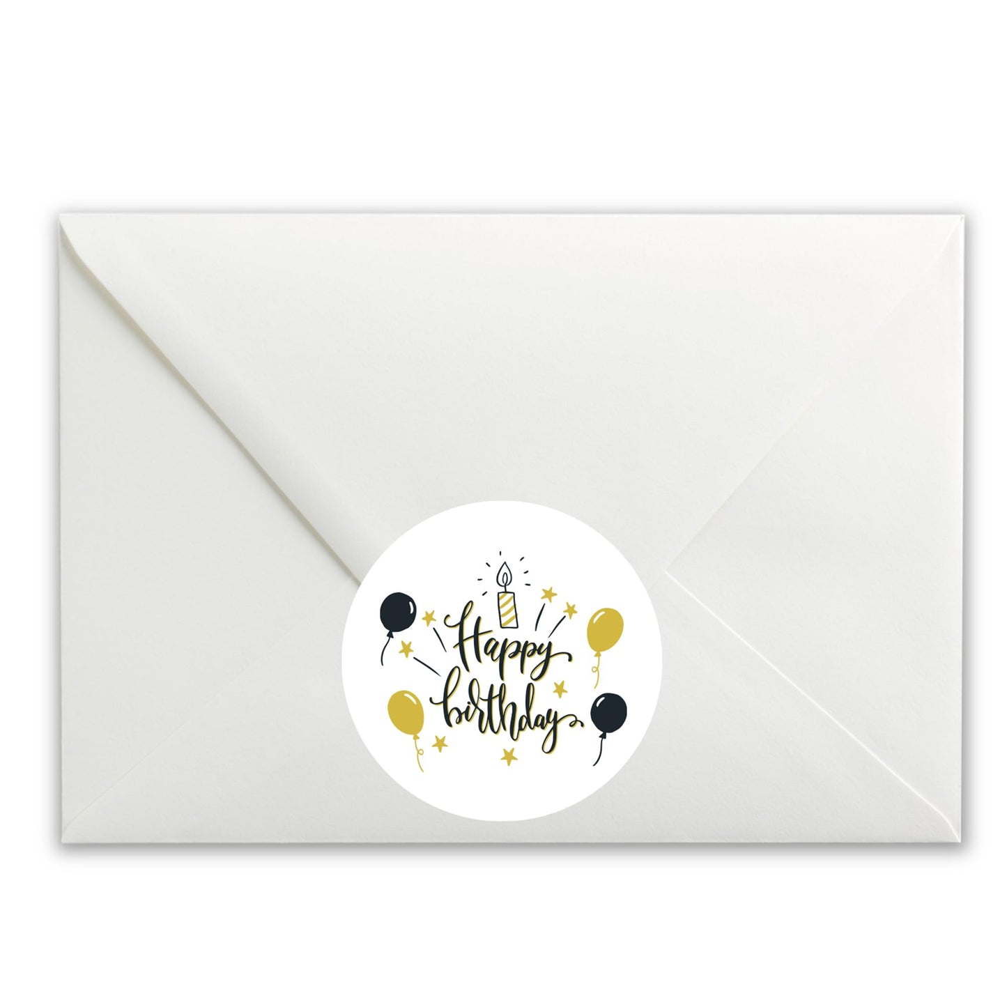 Happy Birthday paper stickers supplied on A5 sheets of 12 - view 4