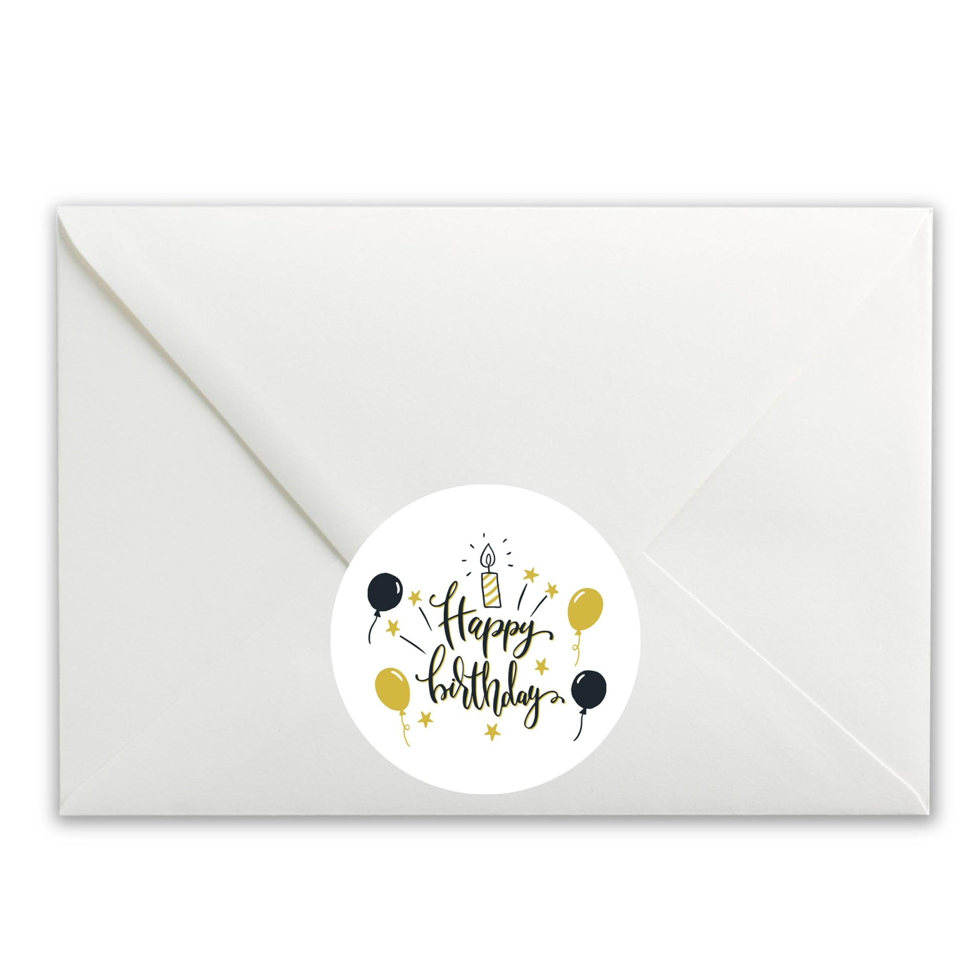 Happy Birthday paper stickers supplied on A5 sheets of 12 - view 4