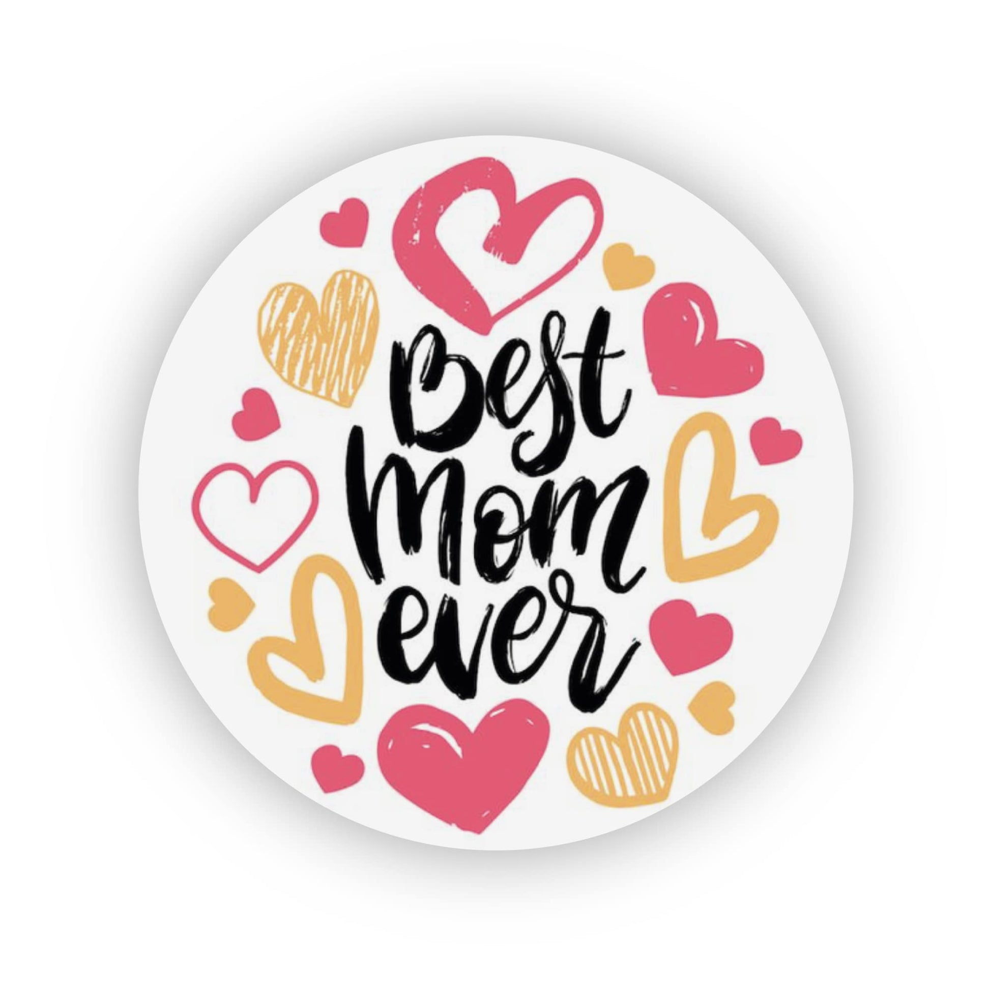 Best Mom Ever 40mm round self-adhesive paper labels