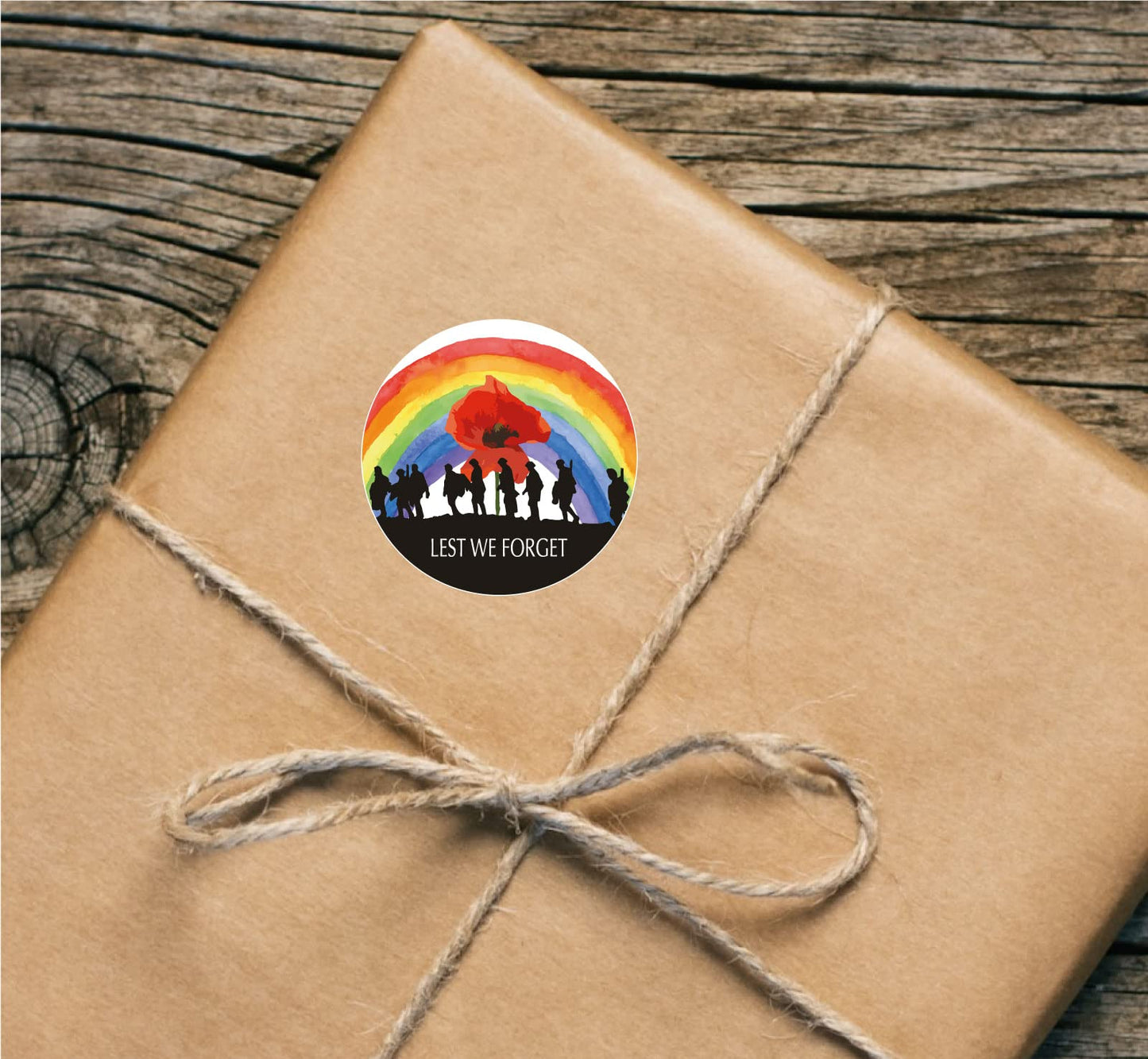 Lest We Forget Rainbow Soldiers paper stickers supplied on A5 sheets of 12 - view 6