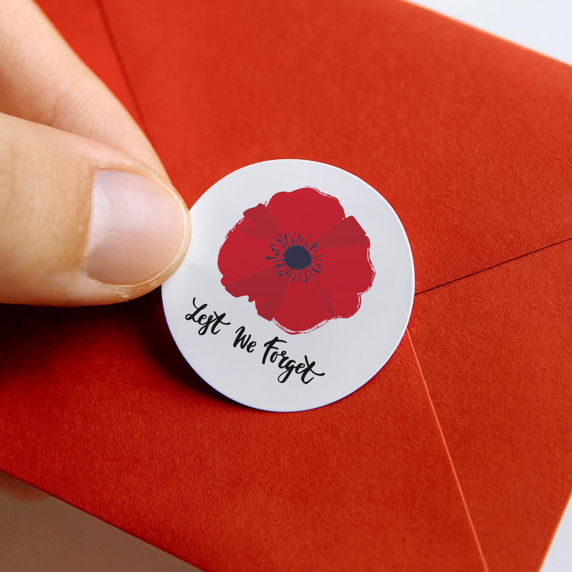 Remembrance Day paper stickers supplied on A5 sheets of 12 - view 3