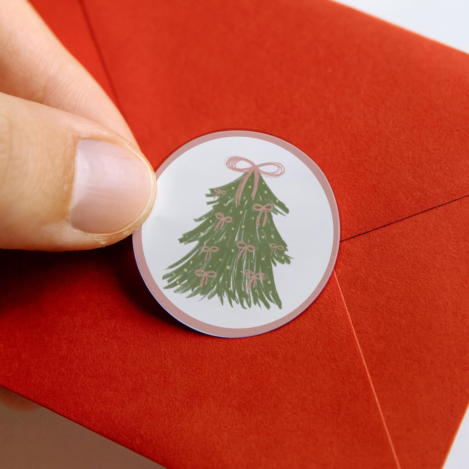 Christmas Bow Tree paper stickers supplied on A5 sheets of 12 - view 4