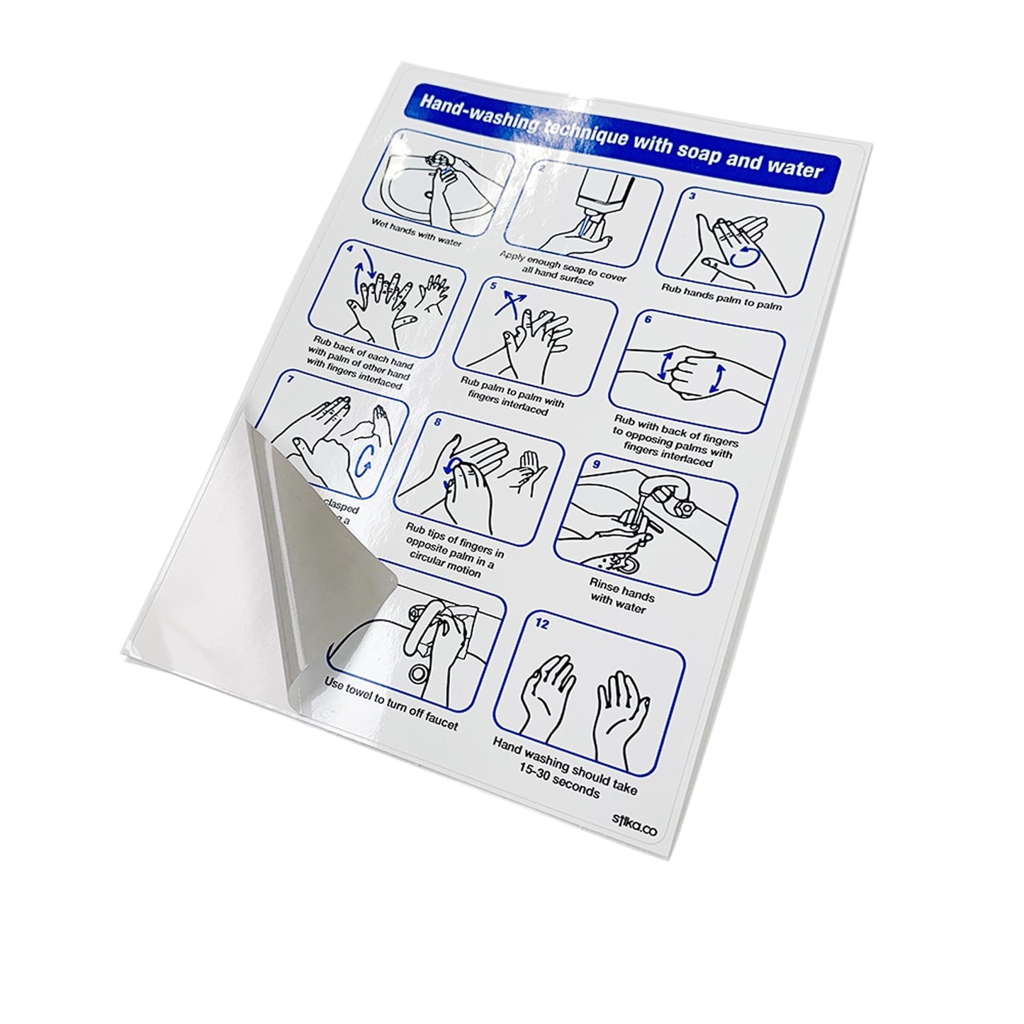 Hand-Washing Technique Signs - product detail