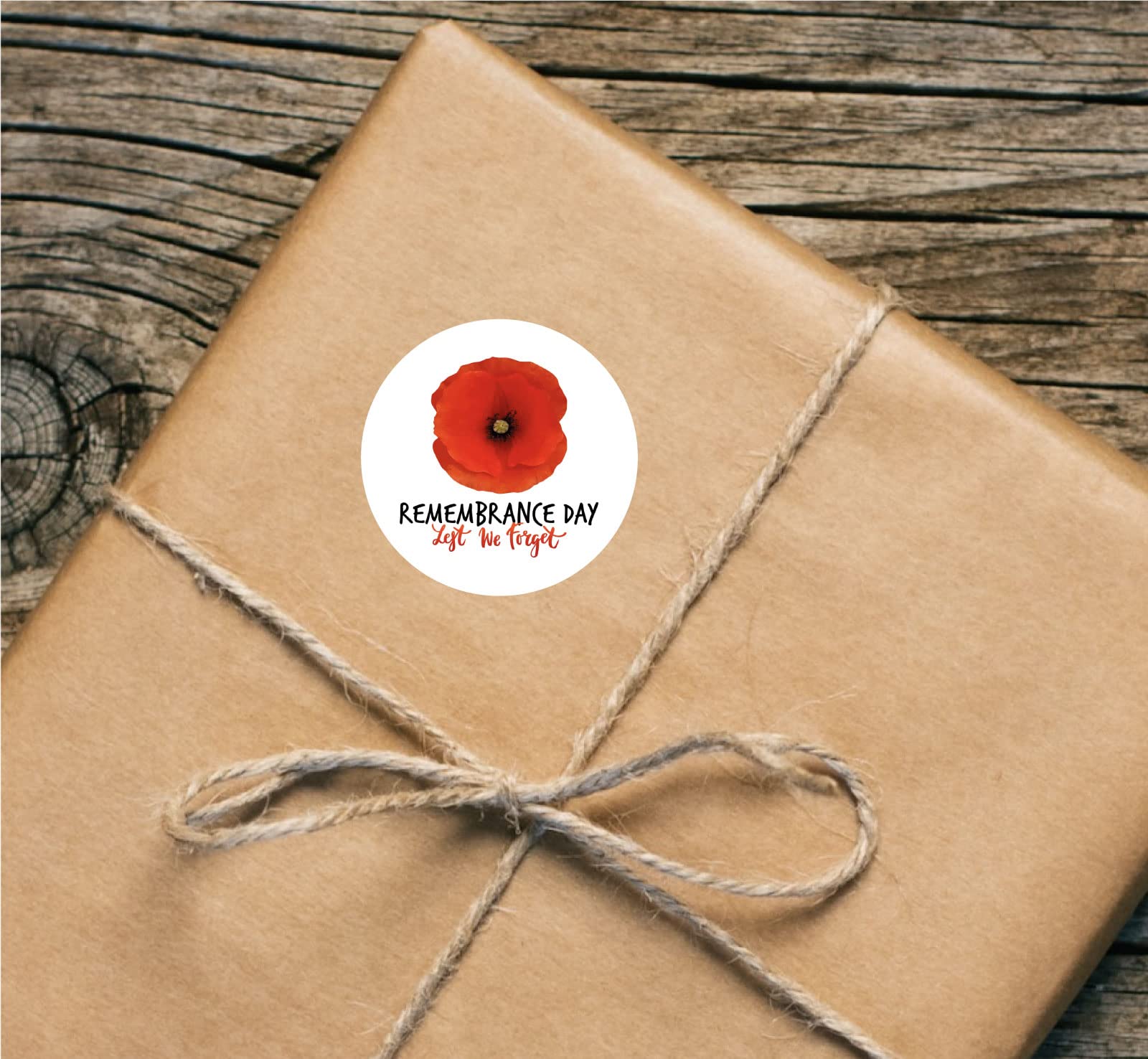 Red Poppy Lest We Forget Remembrance Day paper stickers supplied on A5 sheets of 12 - view 8