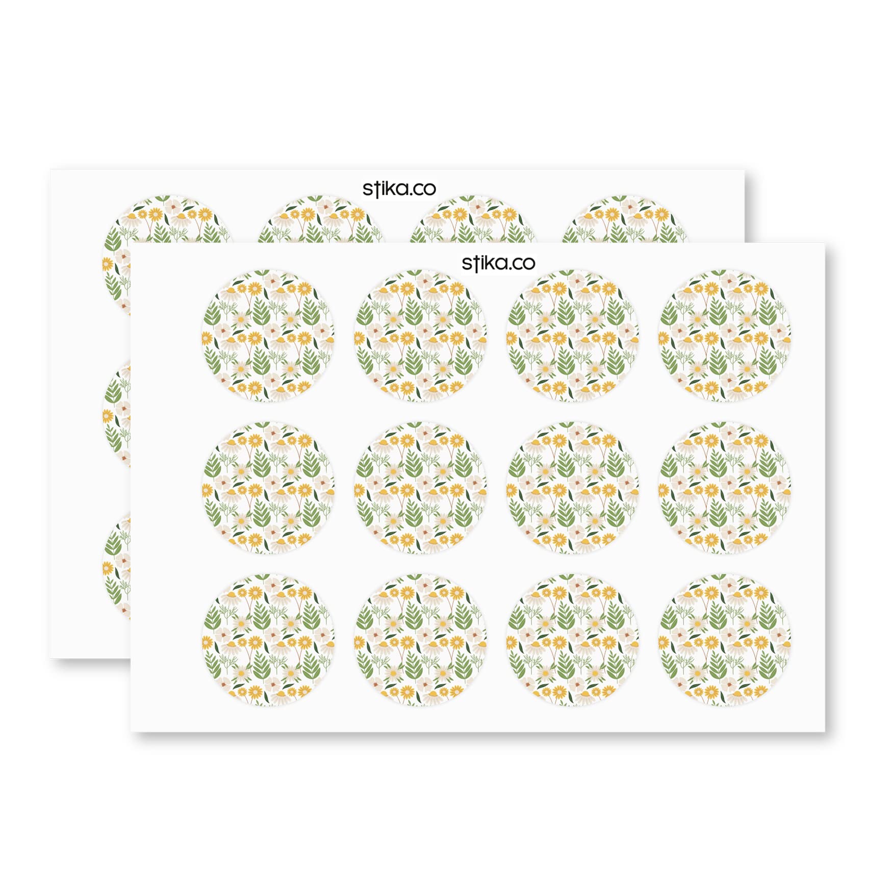 Daisy Mix paper stickers supplied on A5 sheets of 12 - view 3