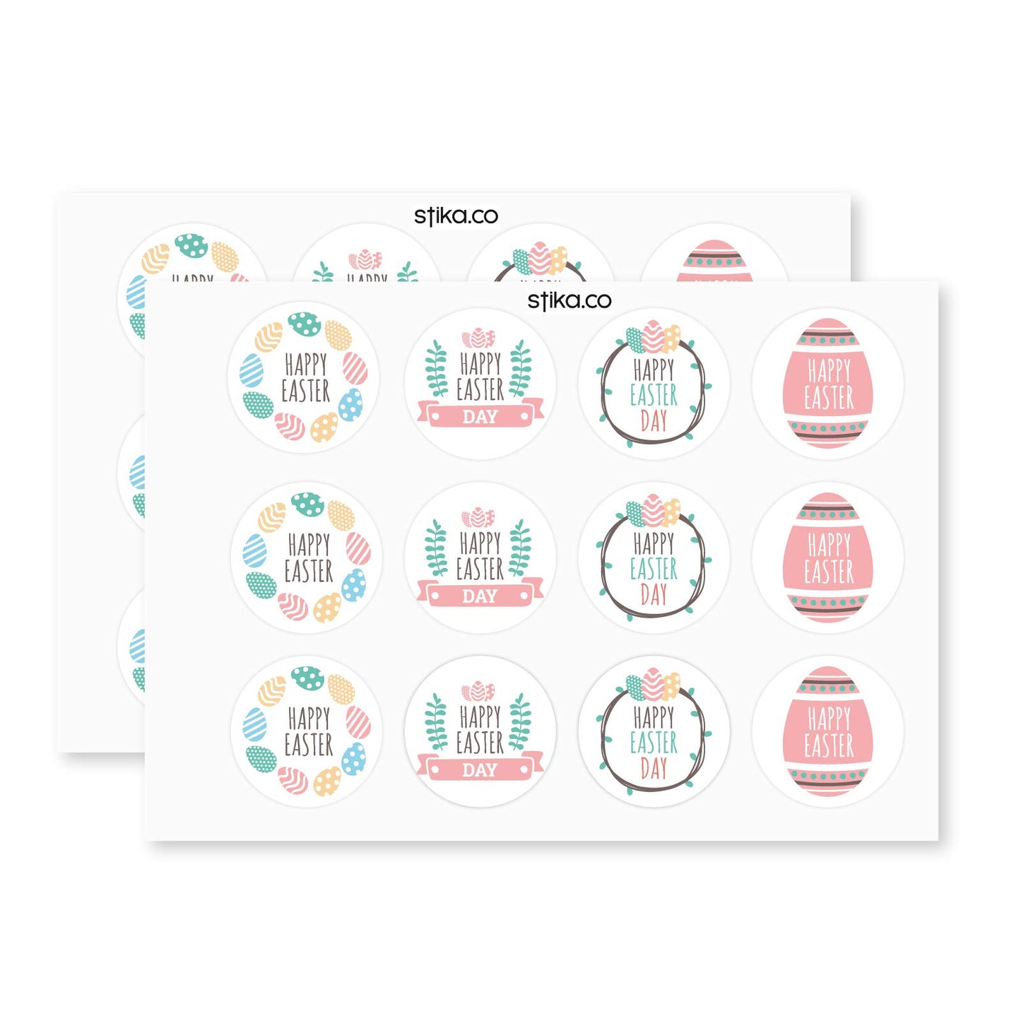 Easter paper stickers supplied on A5 sheets of 12 - view 3
