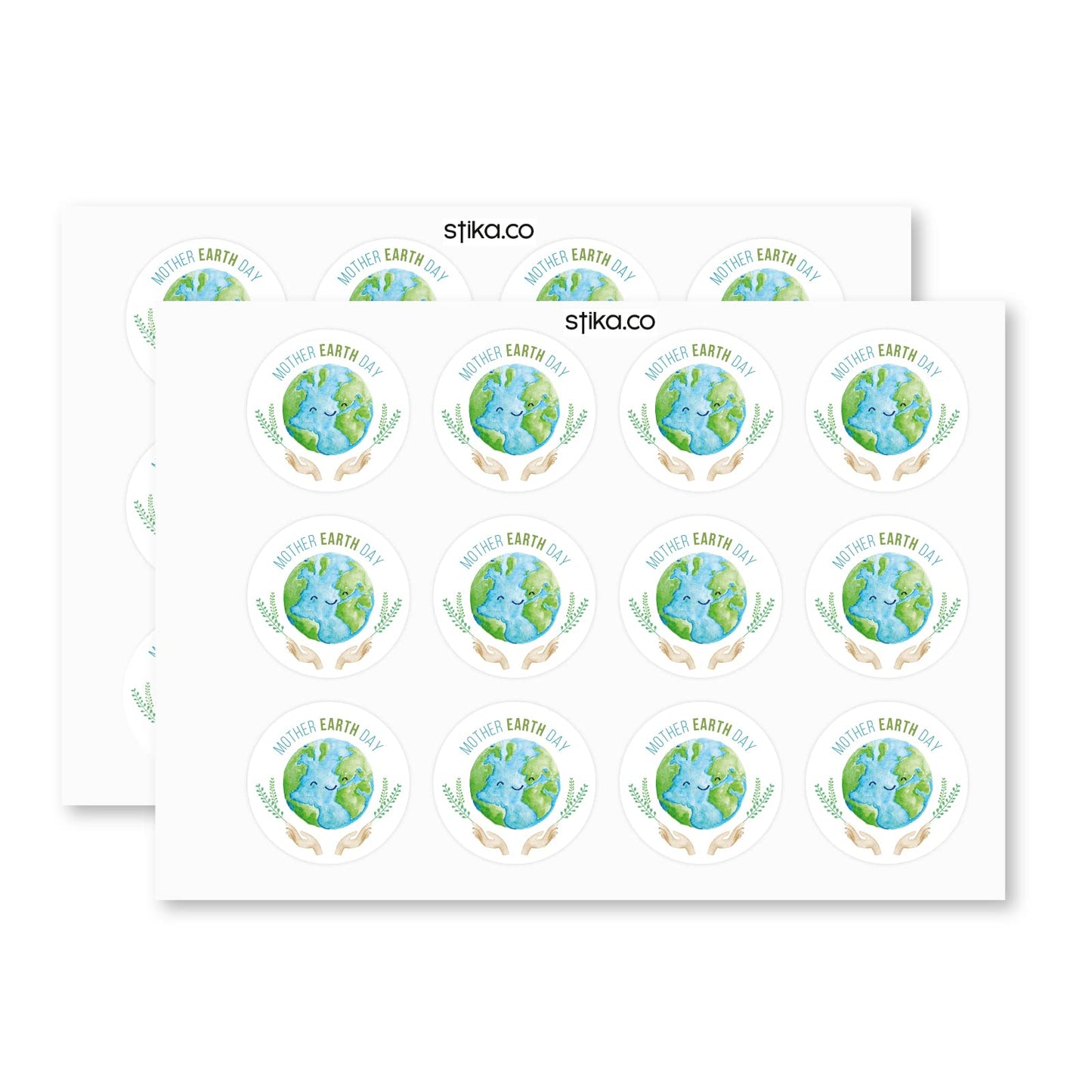 Mother Earth paper stickers supplied on A5 sheets of 12 - view 3