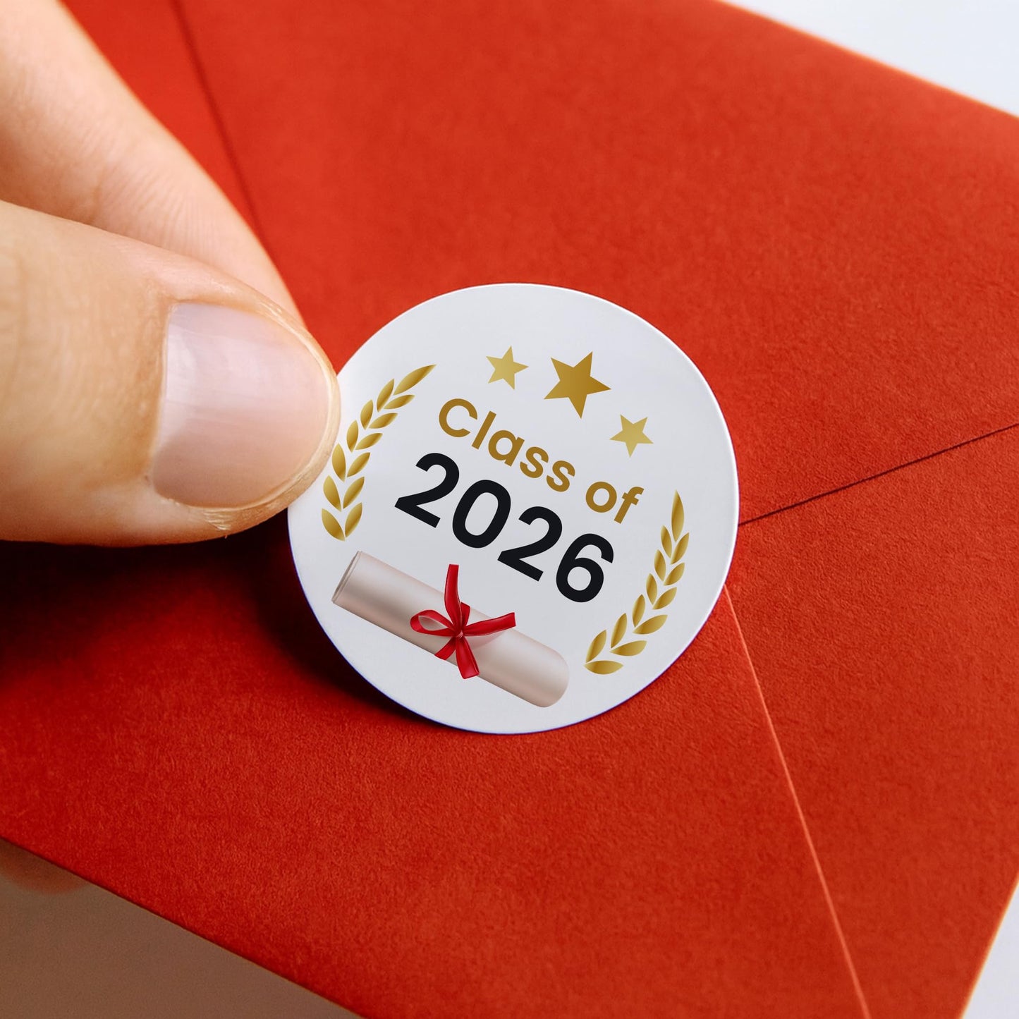 Congratulations Class of 2026 paper stickers supplied on A5 sheets of 12 - view 4