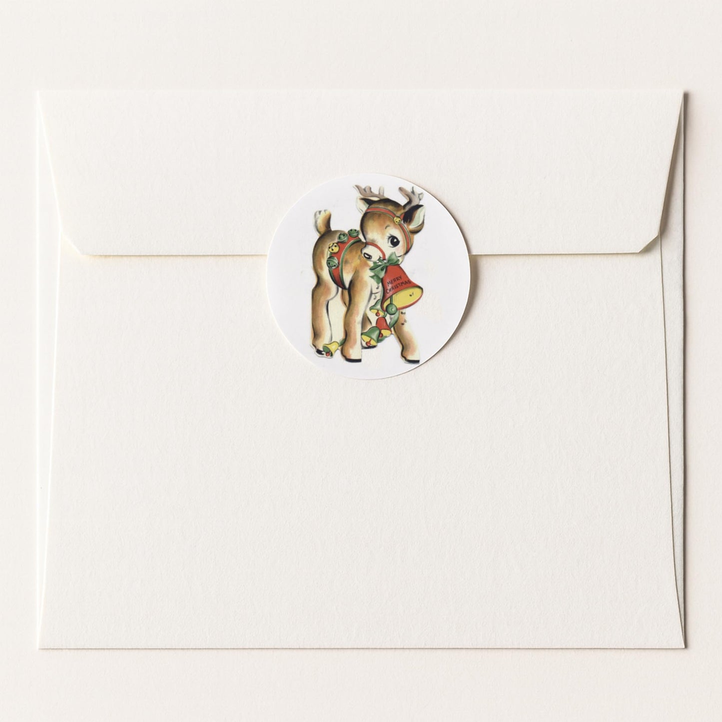 Vintage Reindeer paper stickers supplied on A5 sheets of 12 - view 5