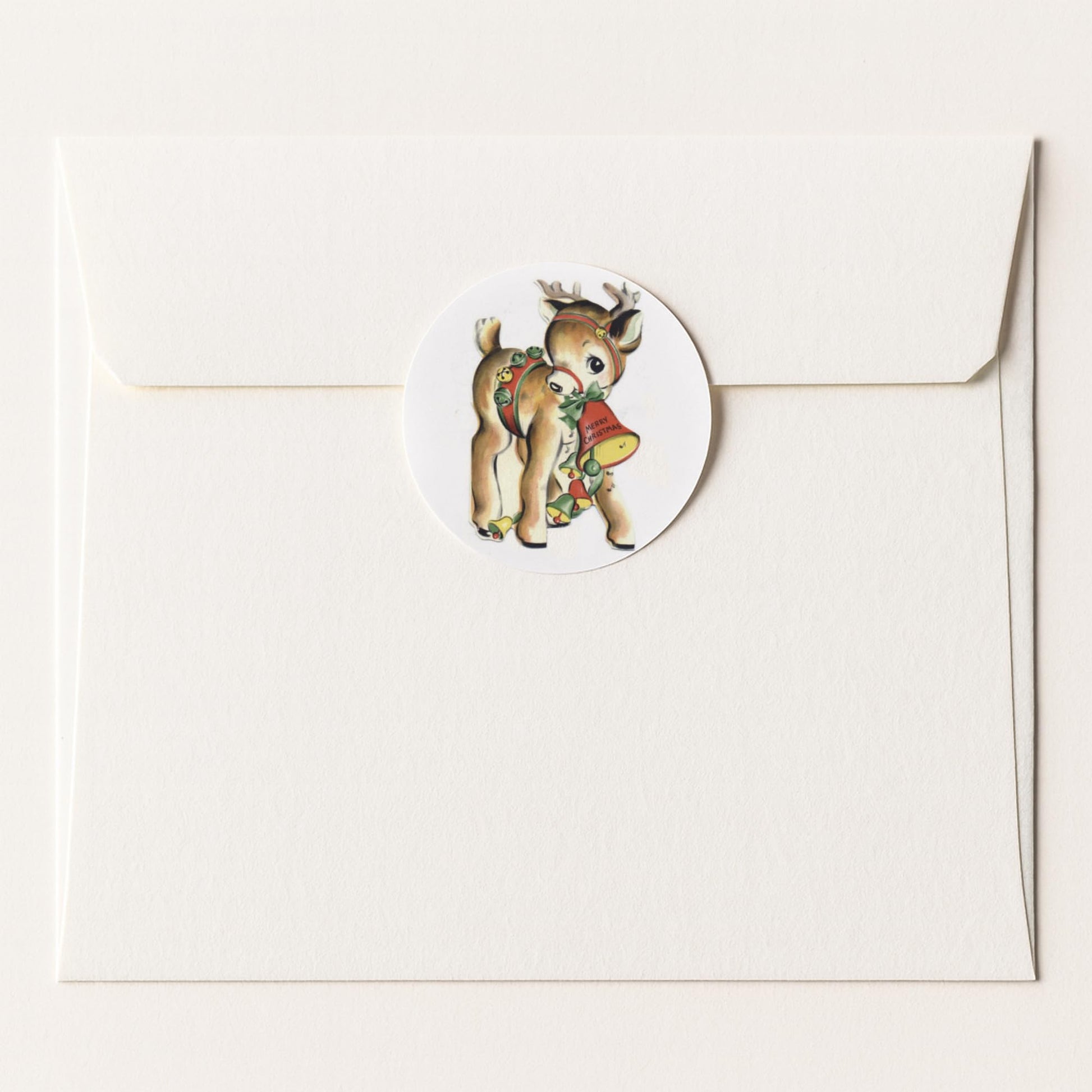 Vintage Reindeer paper stickers supplied on A5 sheets of 12 - view 5