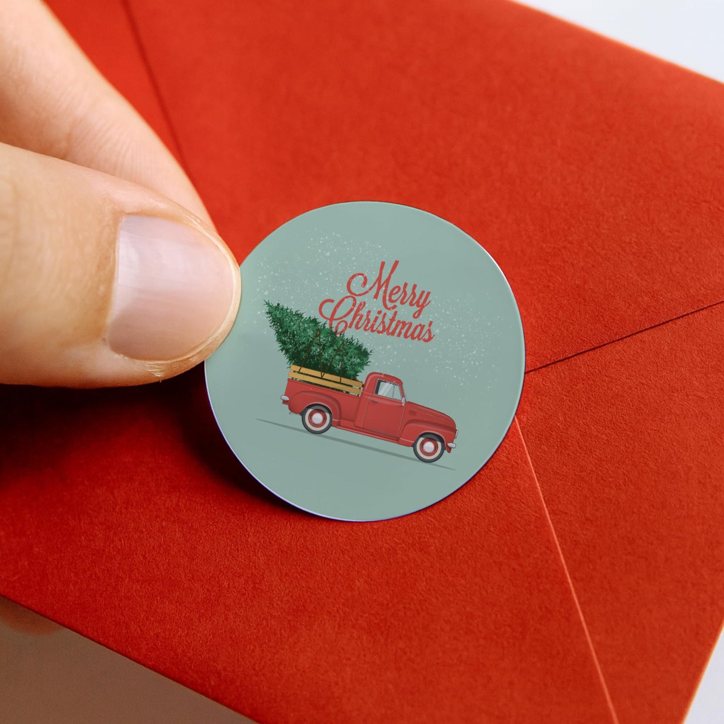 Christmas Tree and Vintage Car paper stickers supplied on A5 sheets of 12 - view 3