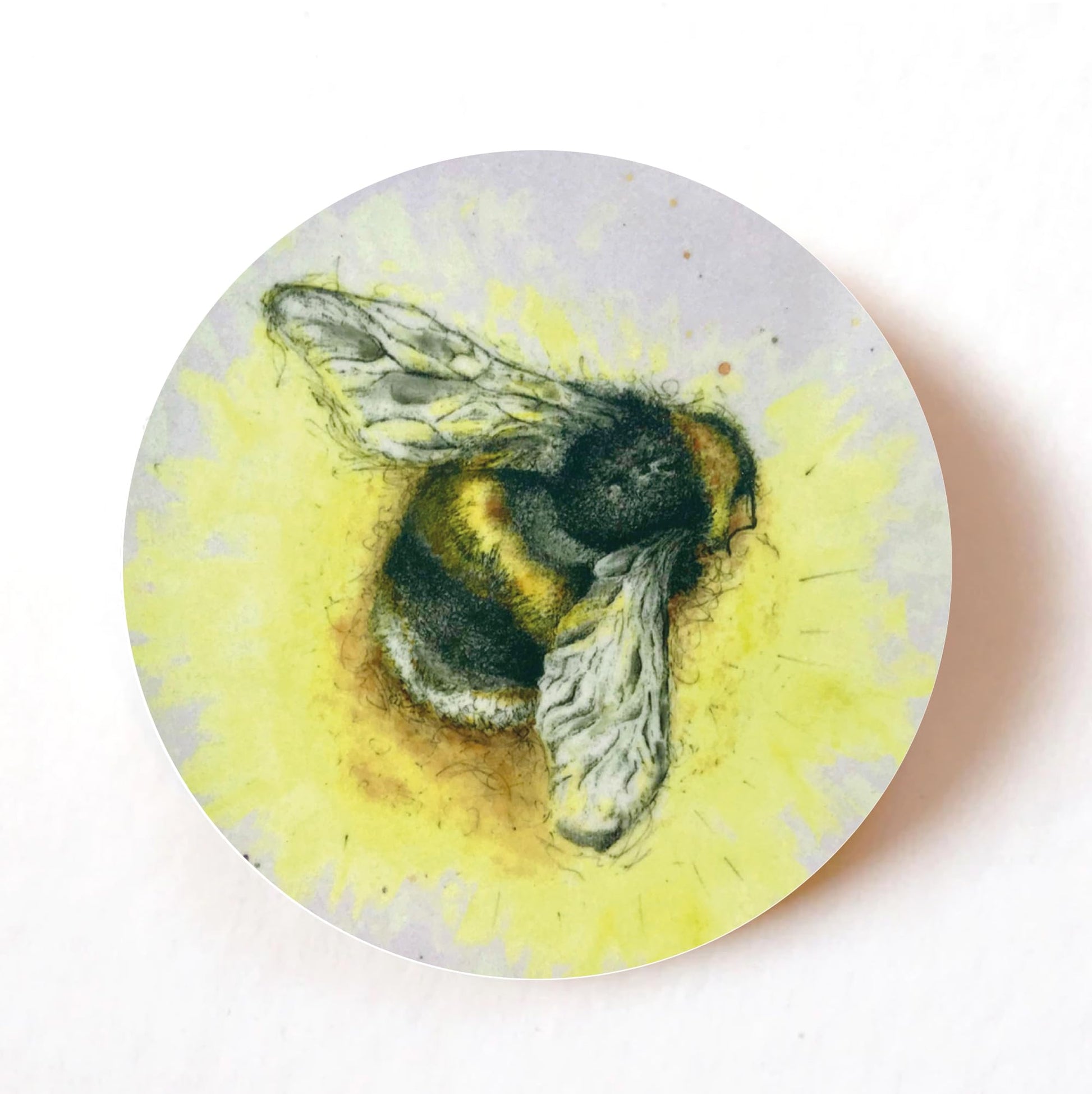 Bumblebee 40mm round self-adhesive paper labels