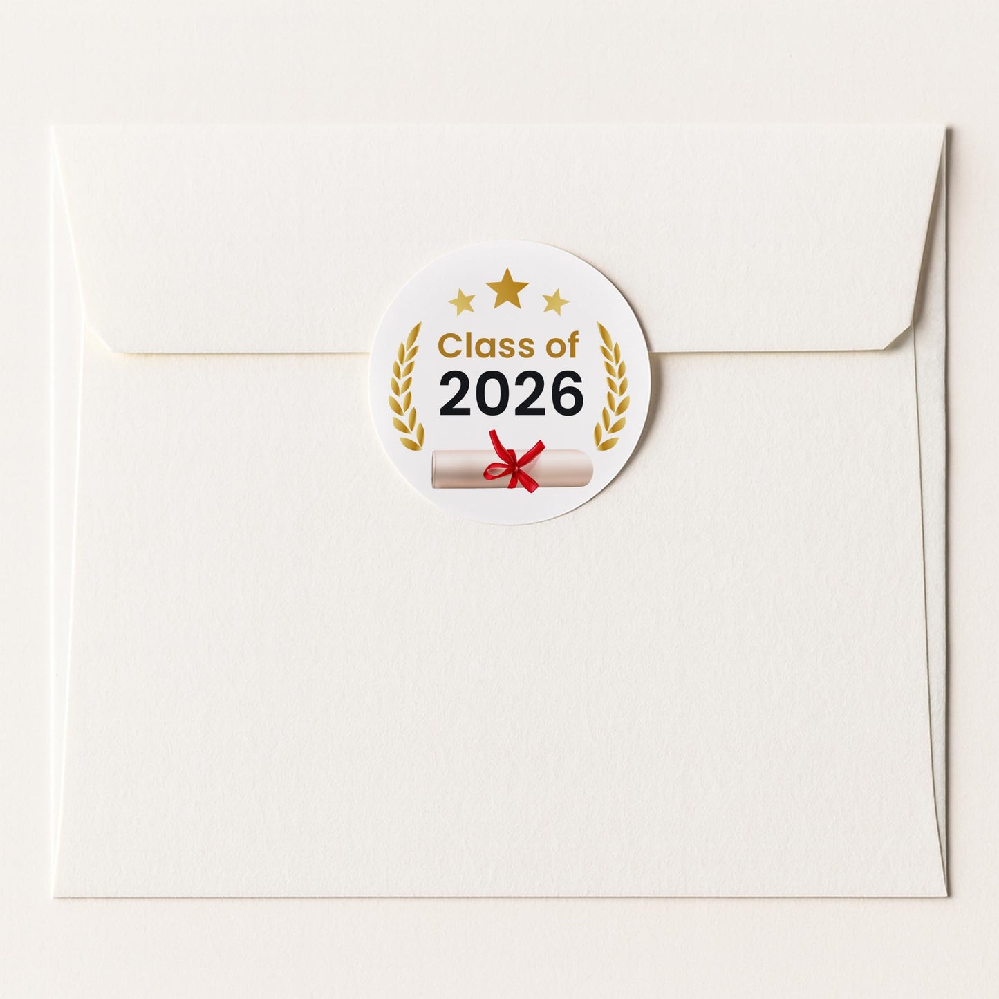 Congratulations Class of 2026 paper stickers supplied on A5 sheets of 12 - view 5
