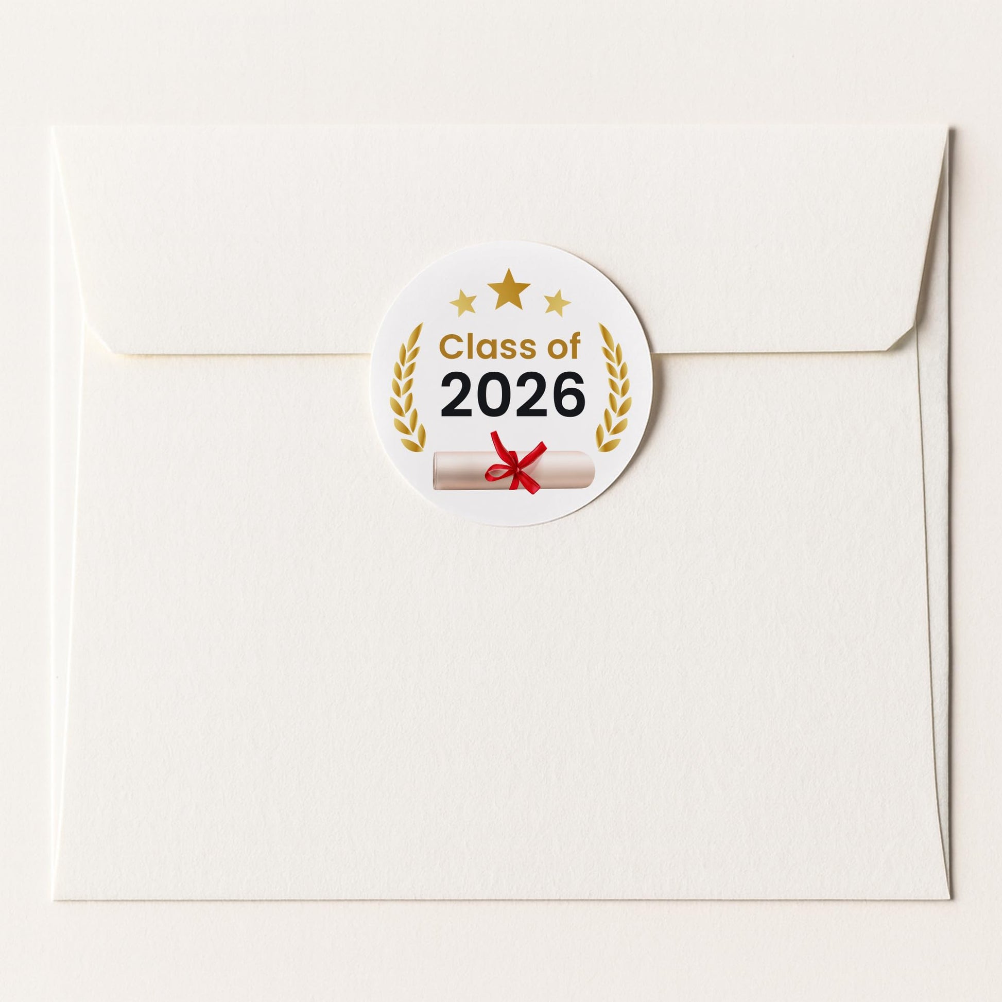 Congratulations Class of 2026 paper stickers supplied on A5 sheets of 12 - view 5
