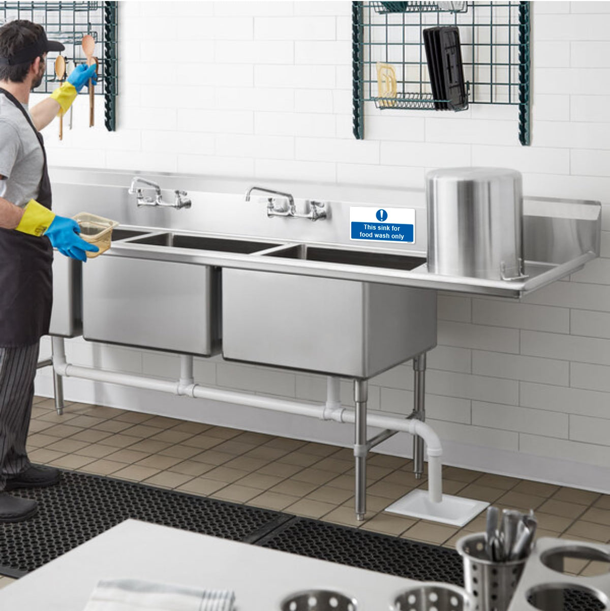 This Sink for Food Wash Only sticker product image 7