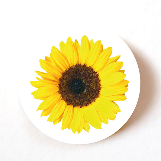 Sunflower 40mm round self-adhesive paper labels