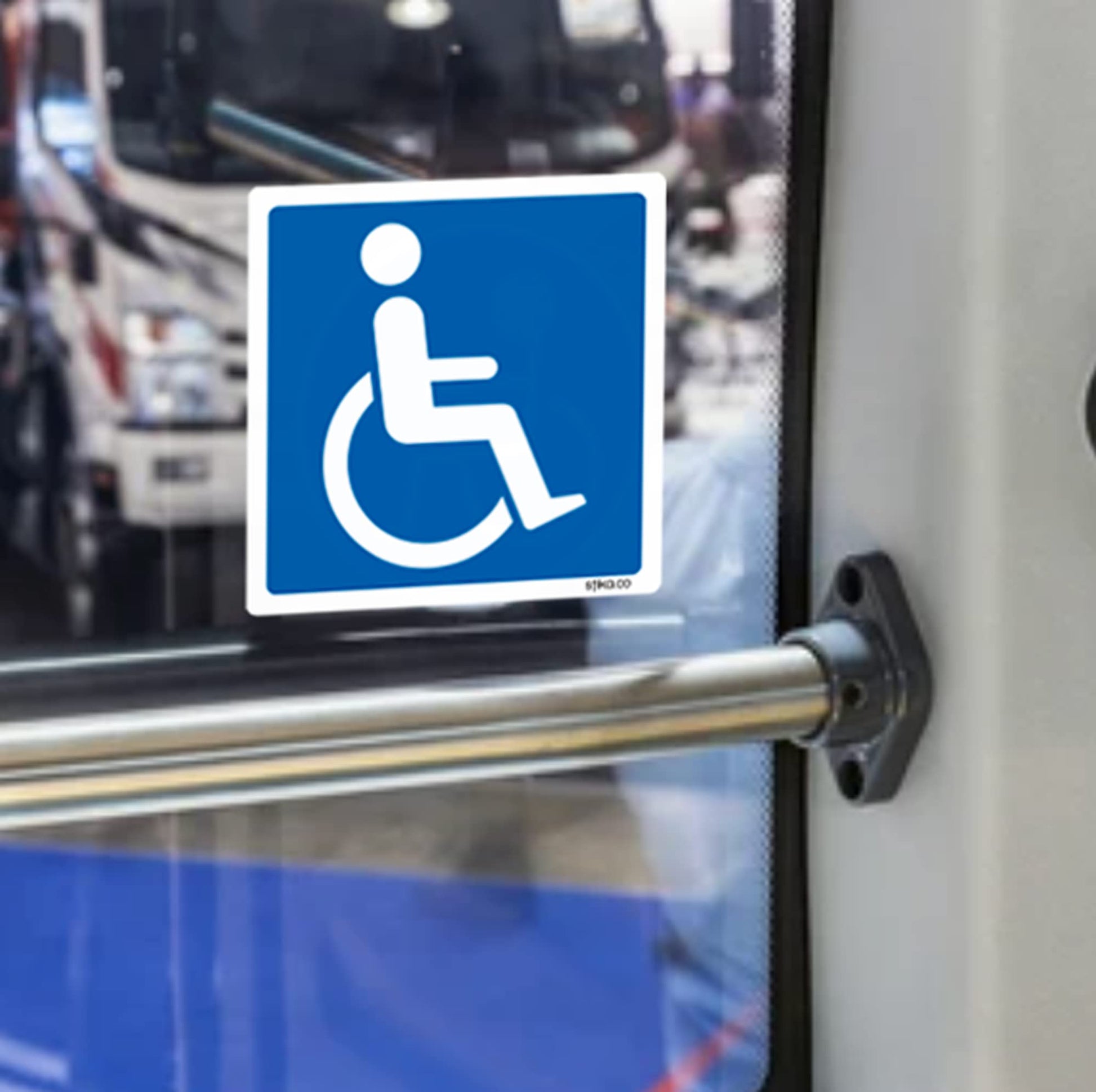 Blue Badge Disabled Logo Car Sticker - 110mm - product detail