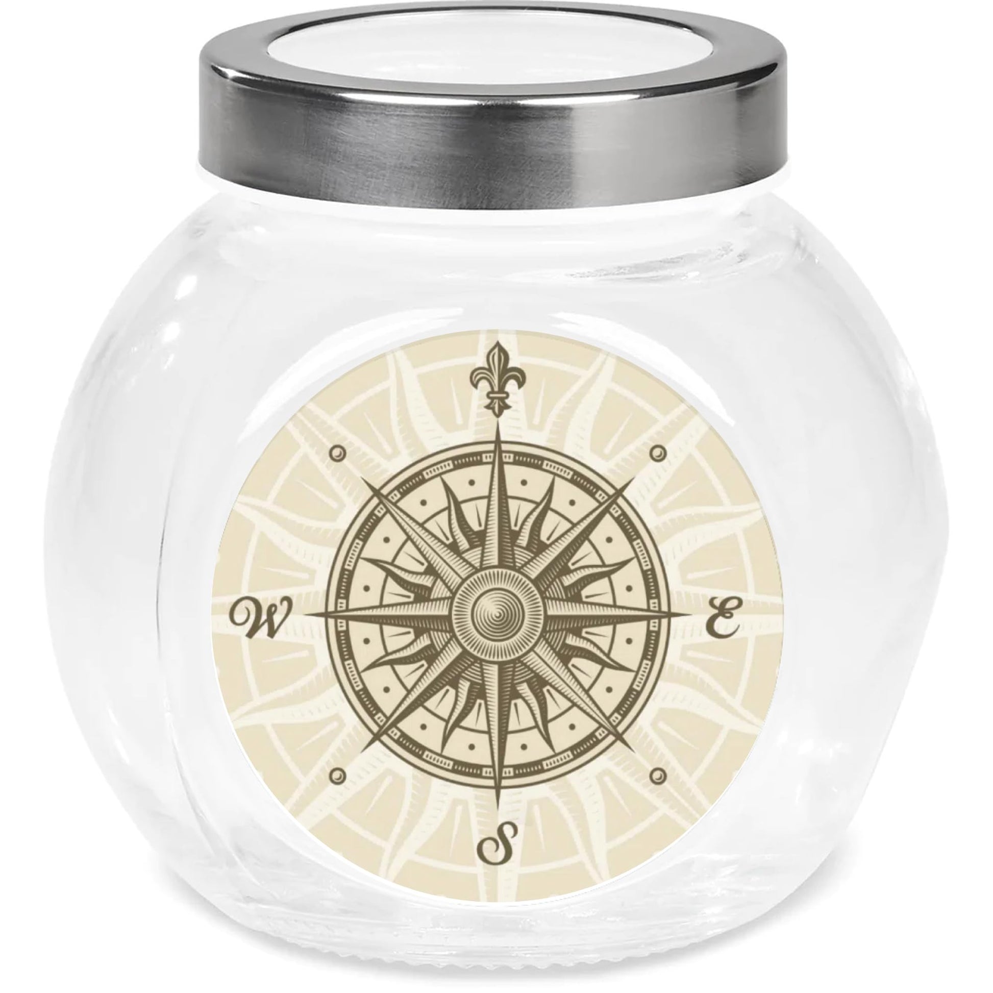 Vintage Nautical Compass Rose paper stickers supplied on A5 sheets of 12 - view 5