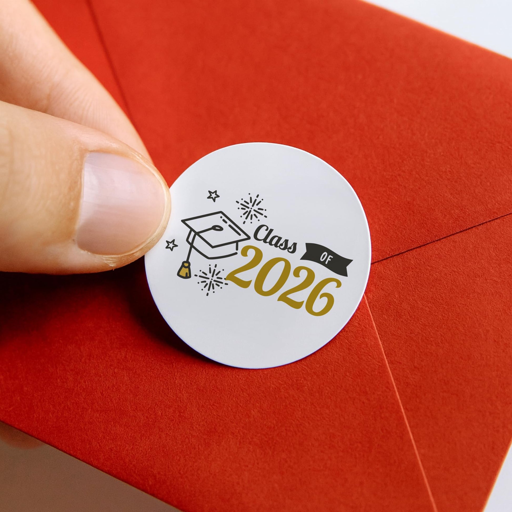 Graduation 2026 Grad Hat paper stickers supplied on A5 sheets of 12 - view 4
