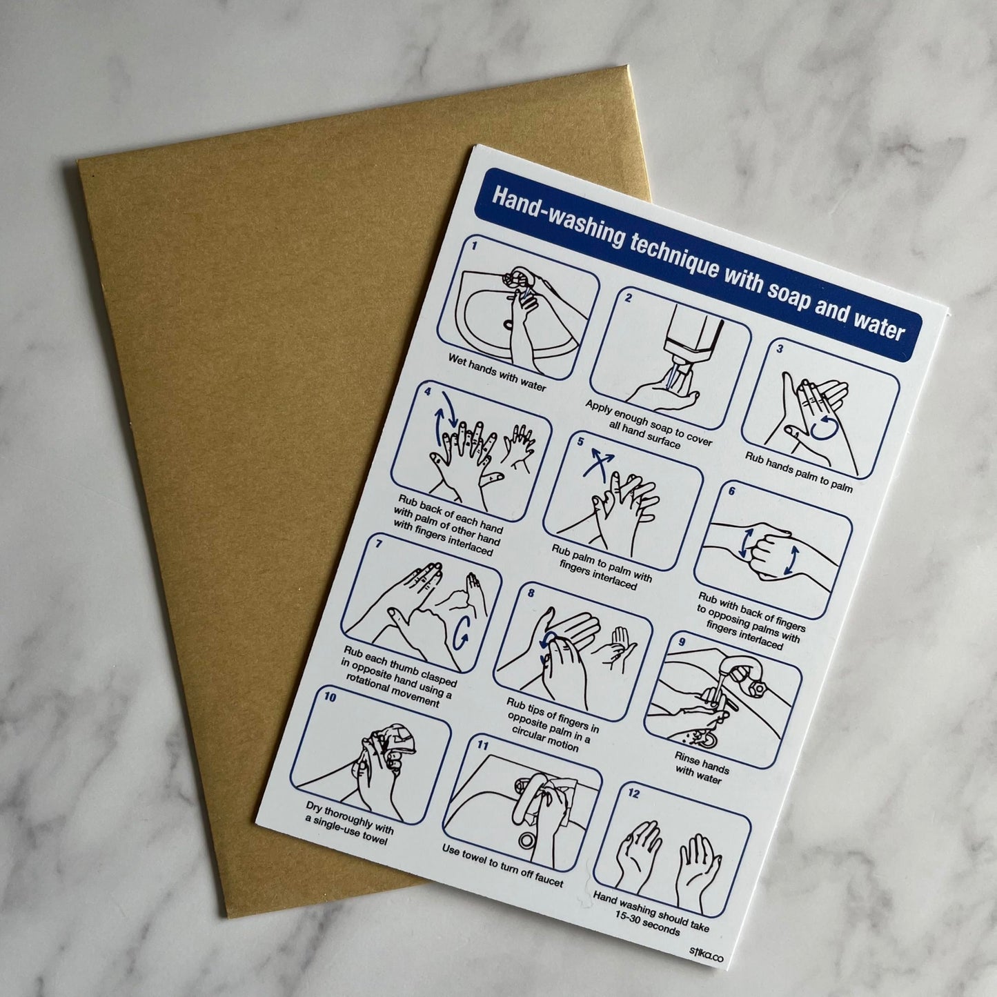Hand-Washing Technique Signs - product detail