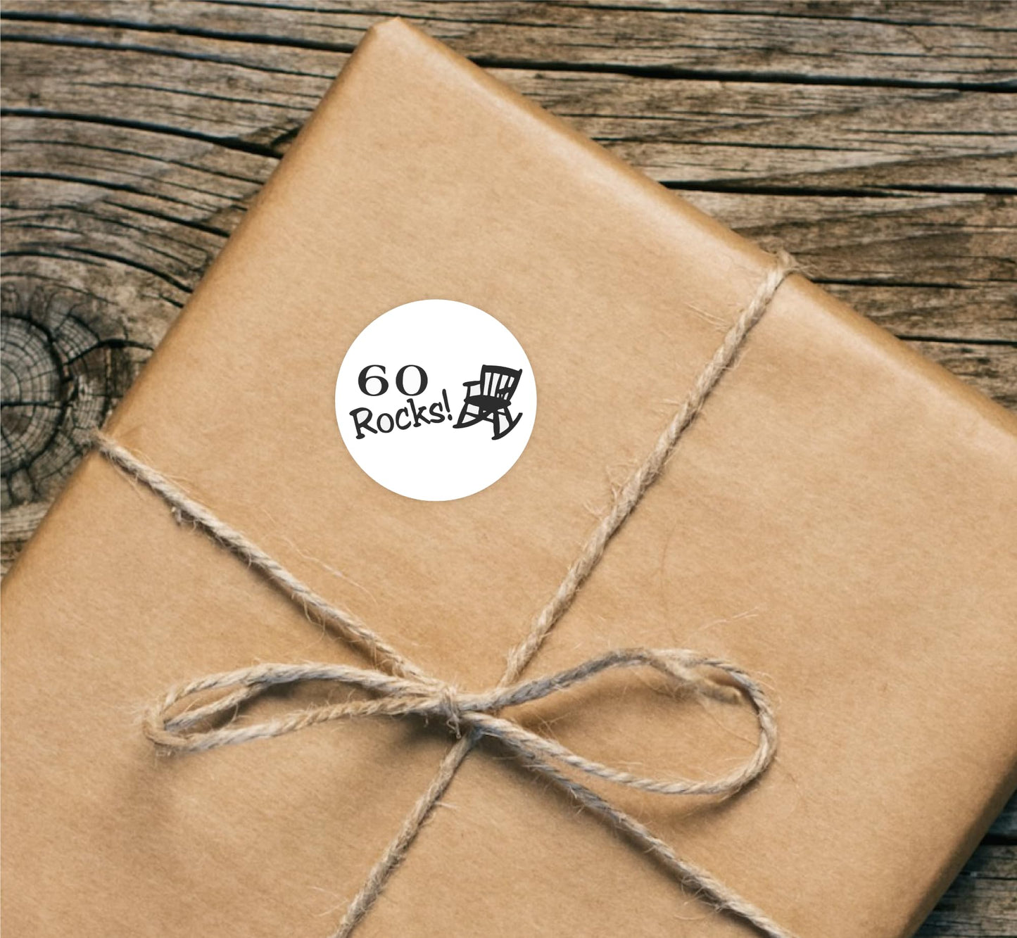 60 Rocks Birthday paper stickers supplied on A5 sheets of 12 - view 5