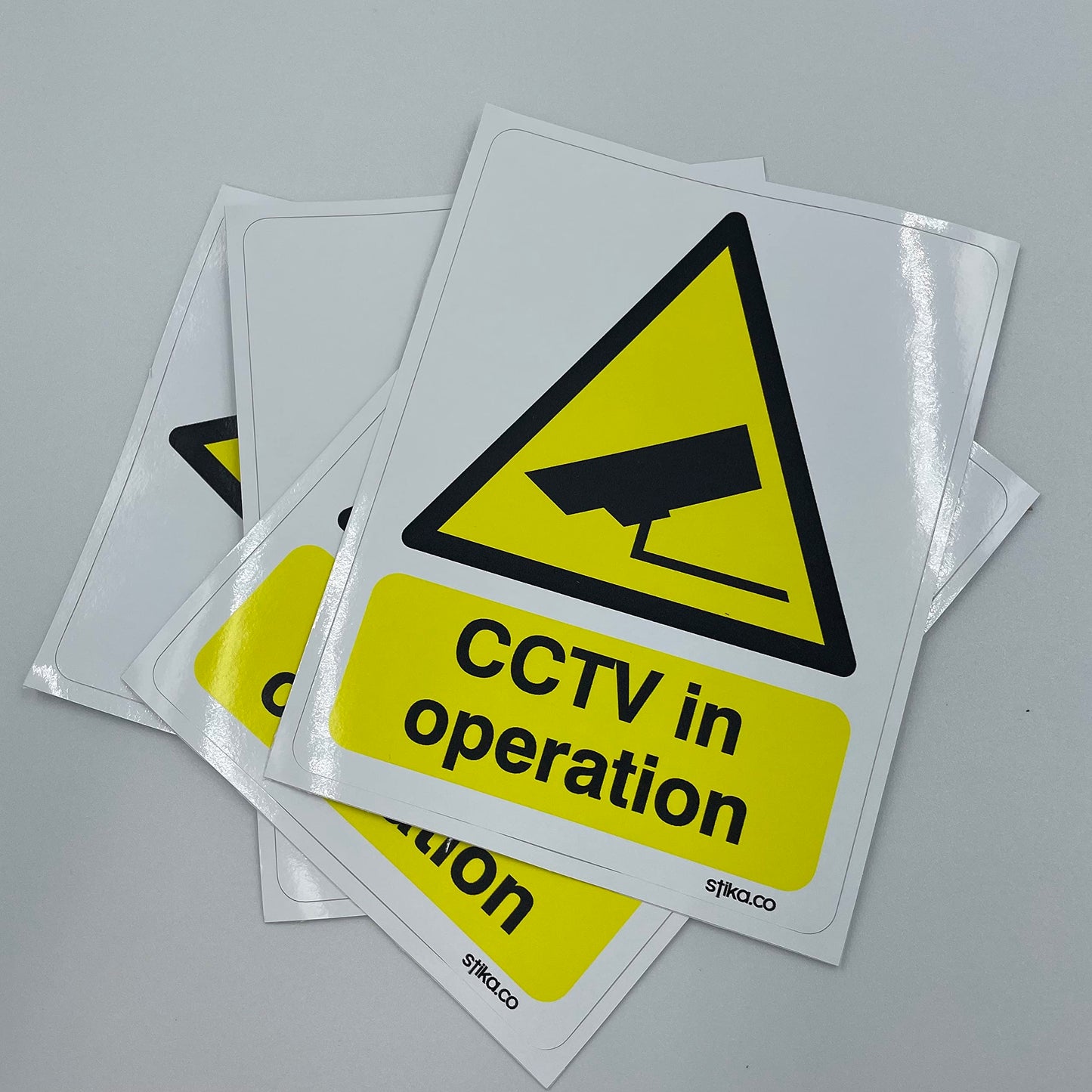 CCTV in Operation Stickers – 50 × 70 mm, Pack of 4 - product detail 9