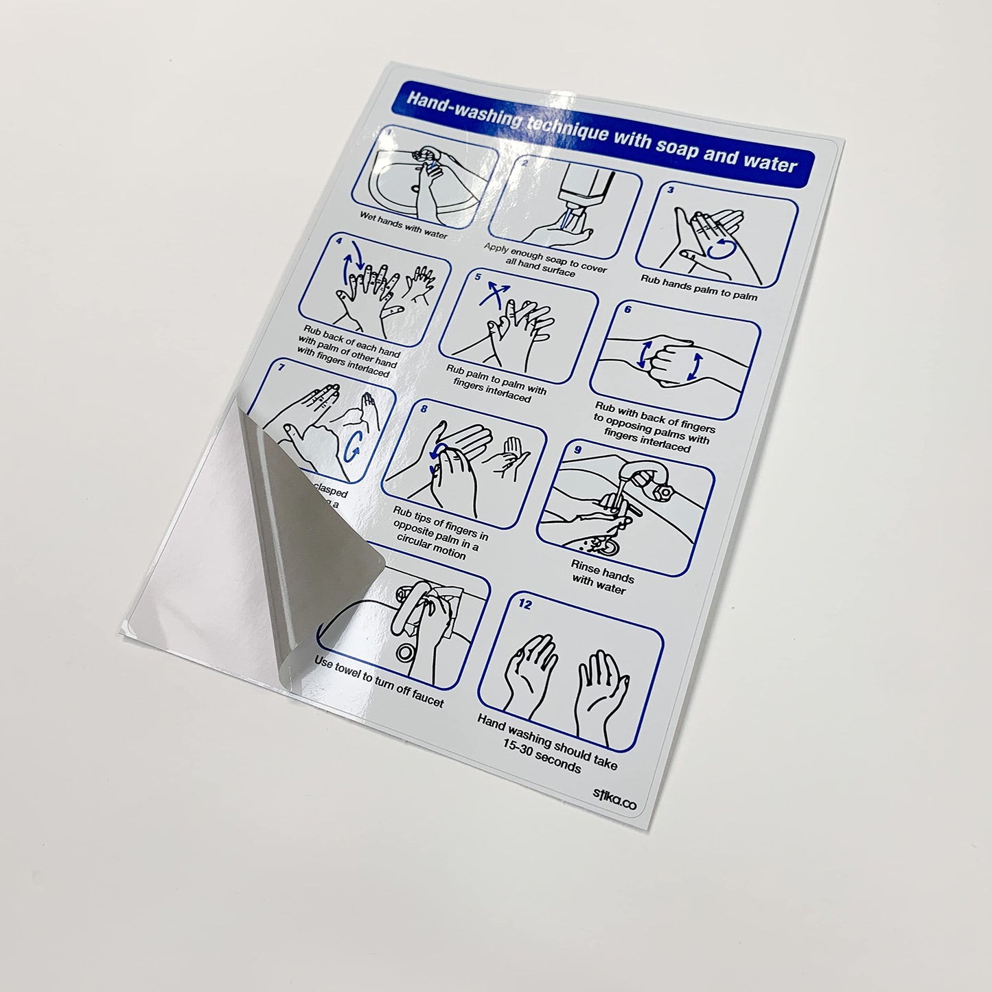 Hand-Washing Technique Signs - product detail