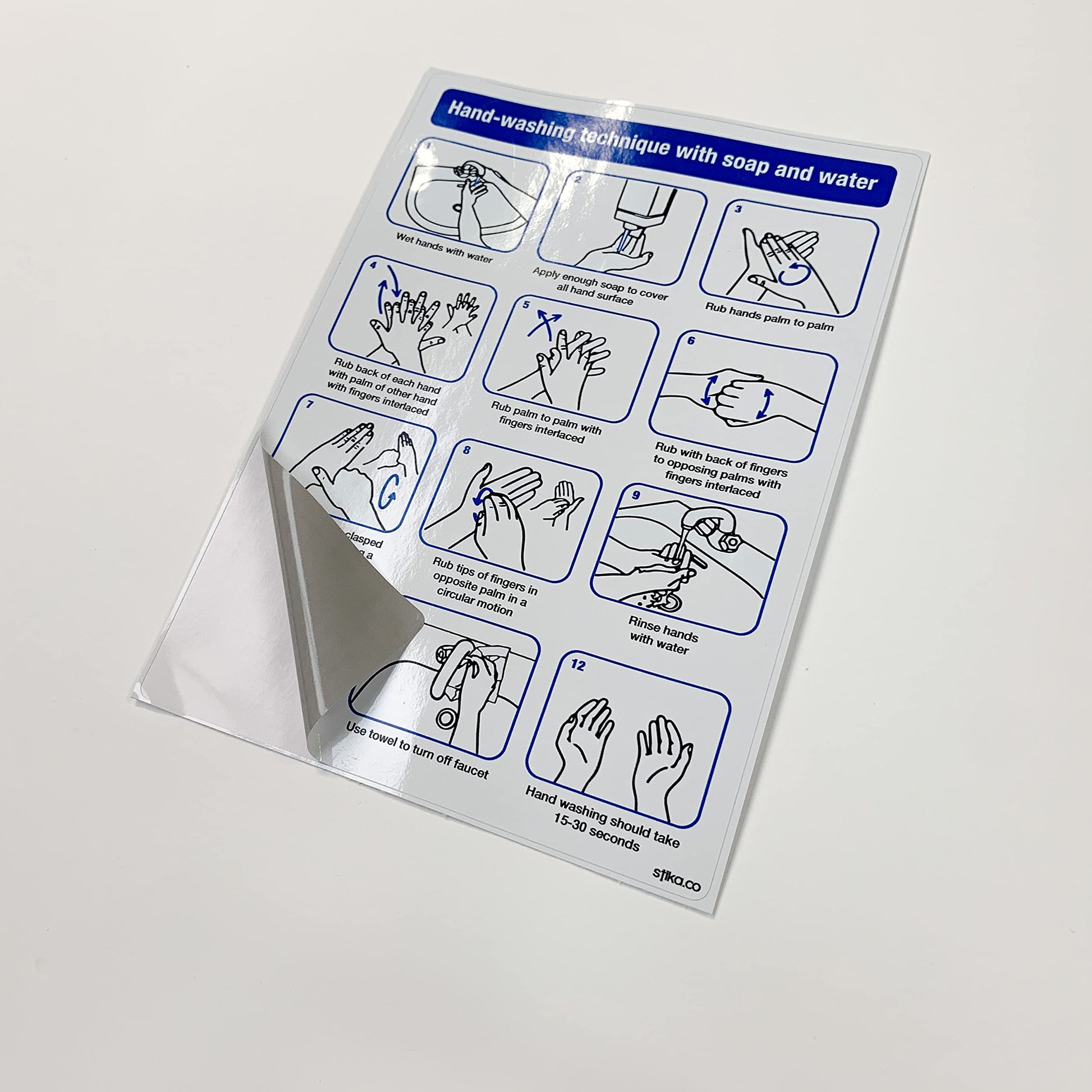 Hand-Washing Technique Signs - product detail