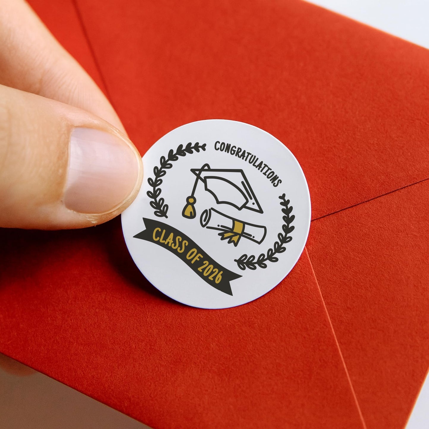 Graduation 2026 paper stickers supplied on A5 sheets of 12 - view 4