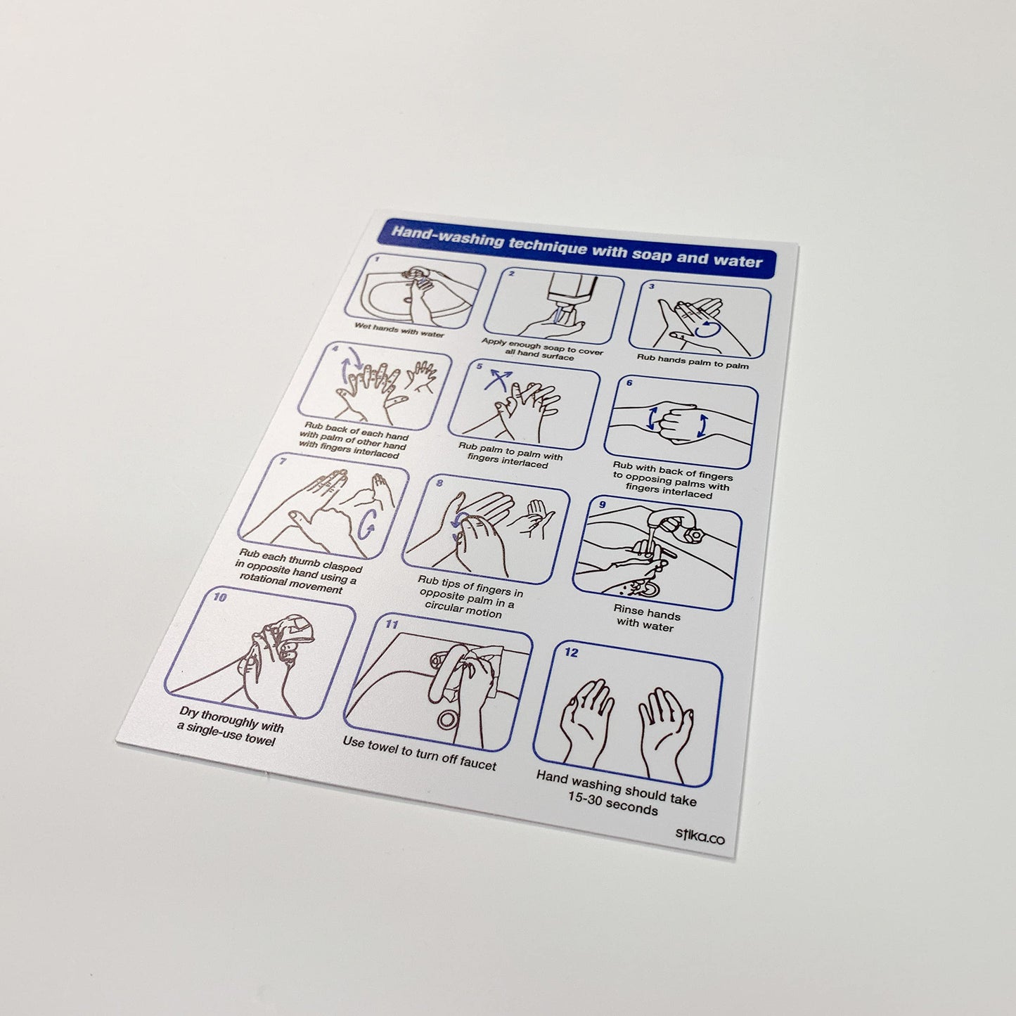 Hand-Washing Technique Signs - product detail