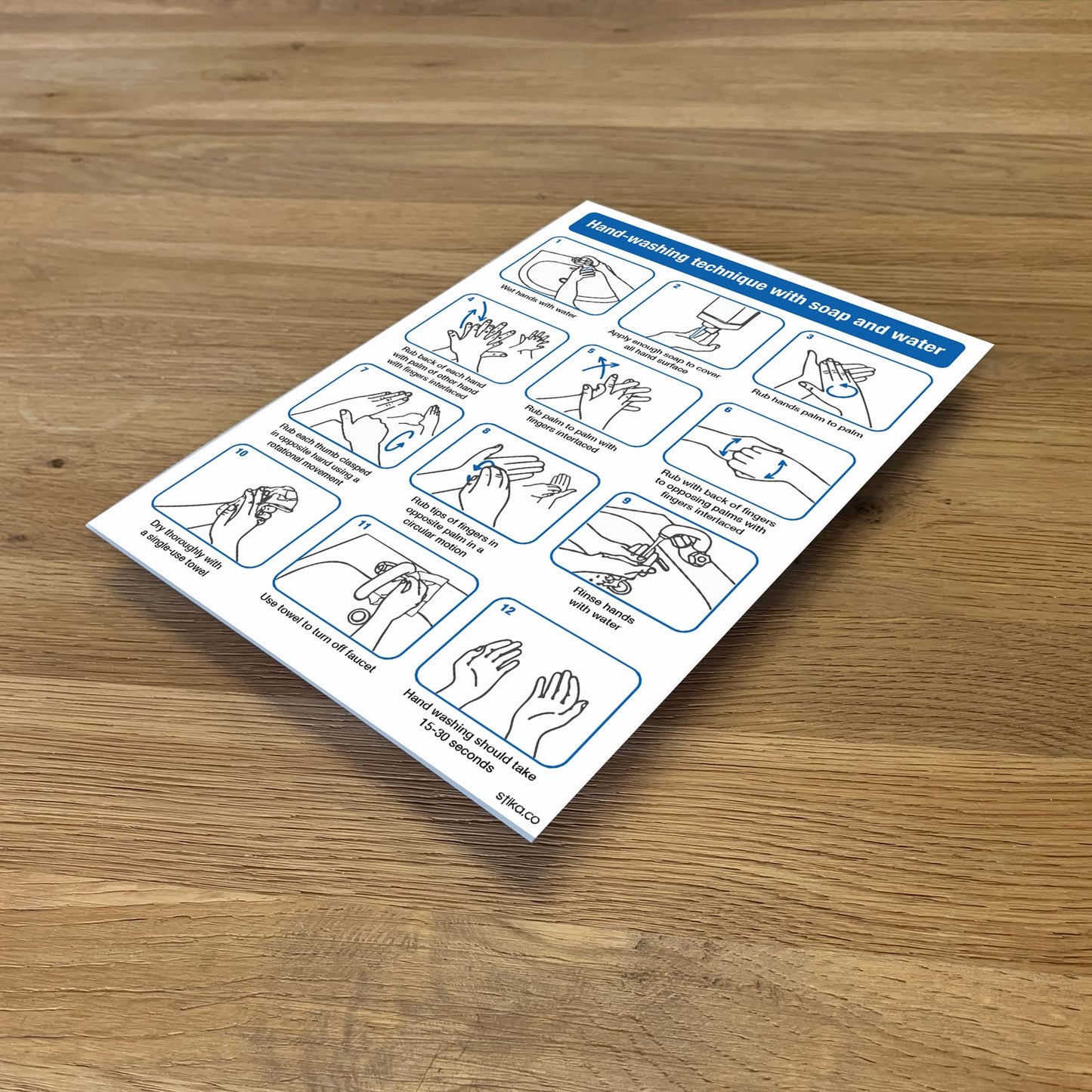 Hand-Washing Technique Signs - product detail
