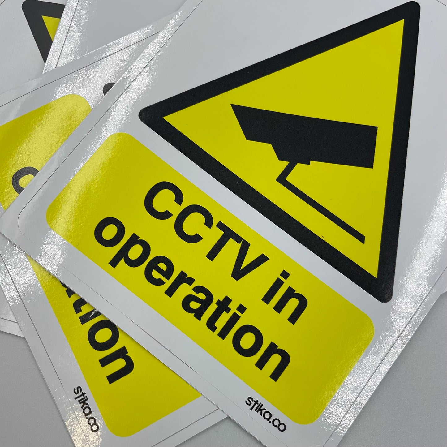 CCTV in Operation Stickers – 50 × 70 mm, Pack of 4 - product detail 3