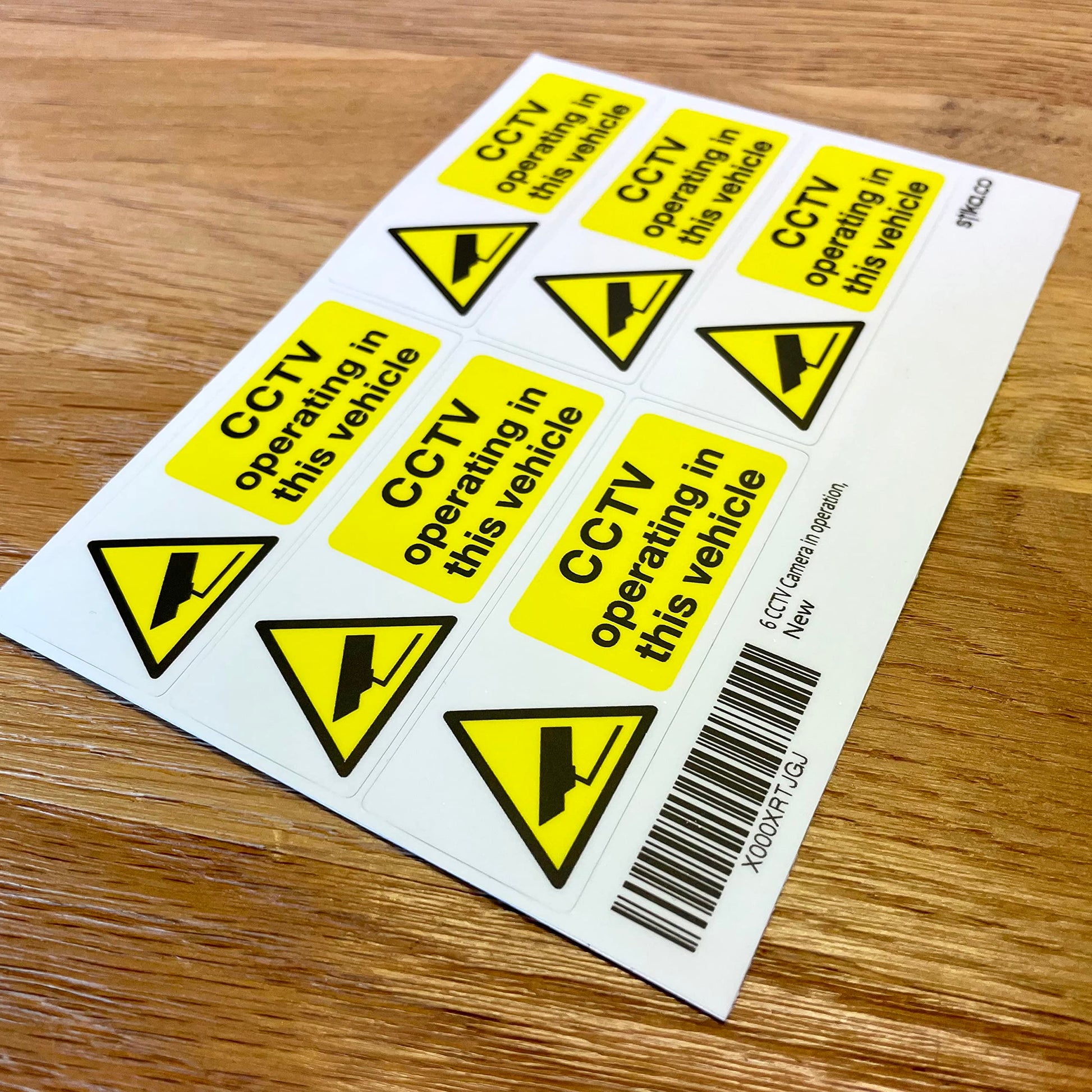 CCTV Operating in This Vehicle Stickers – 80 × 30 mm - product detail 11