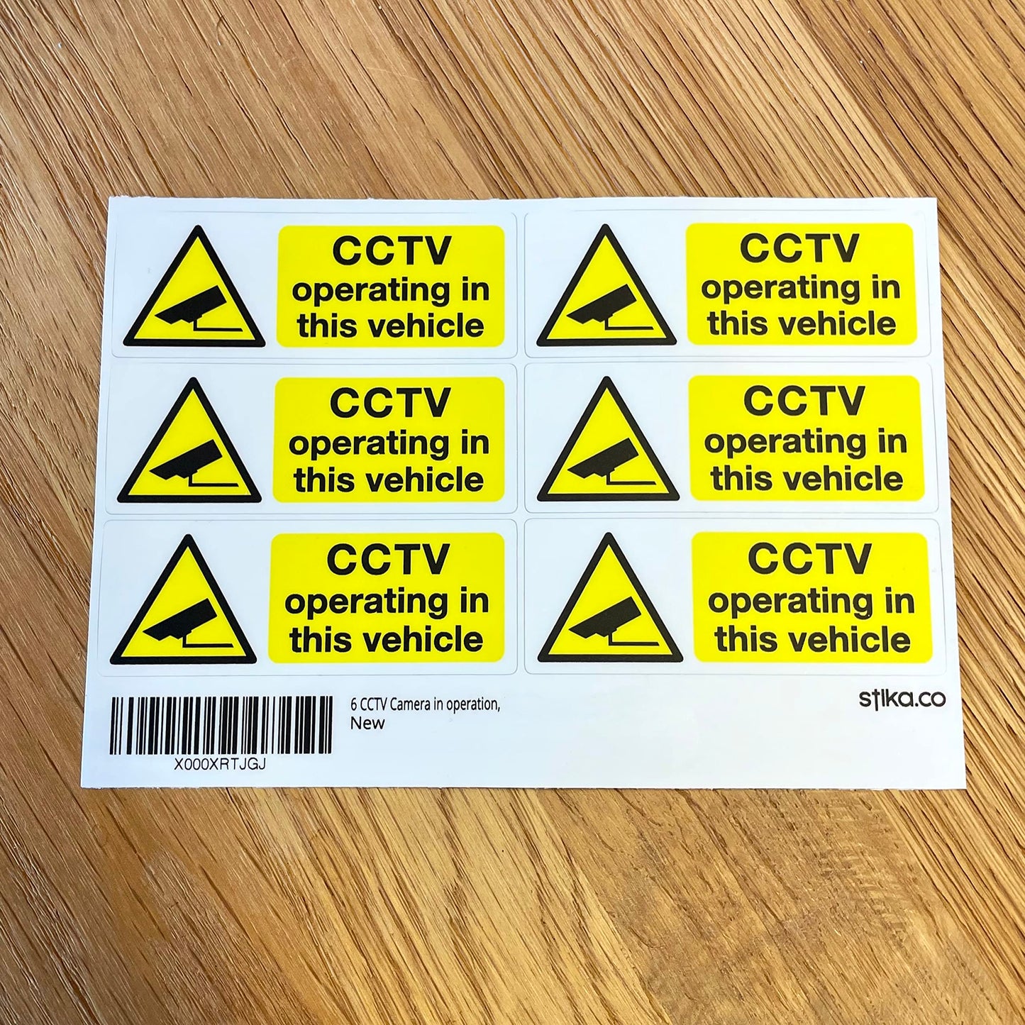 CCTV Operating in This Vehicle Stickers – 80 × 30 mm - product detail 12