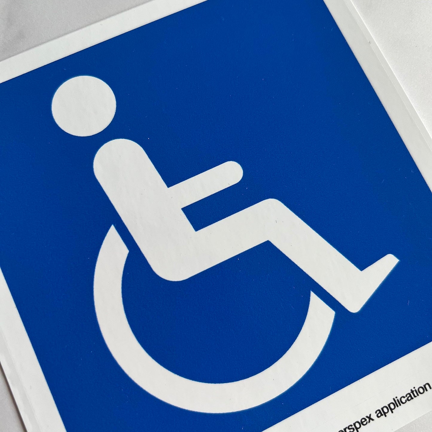 Blue Badge Disabled Logo Car Sticker - 110mm - product detail