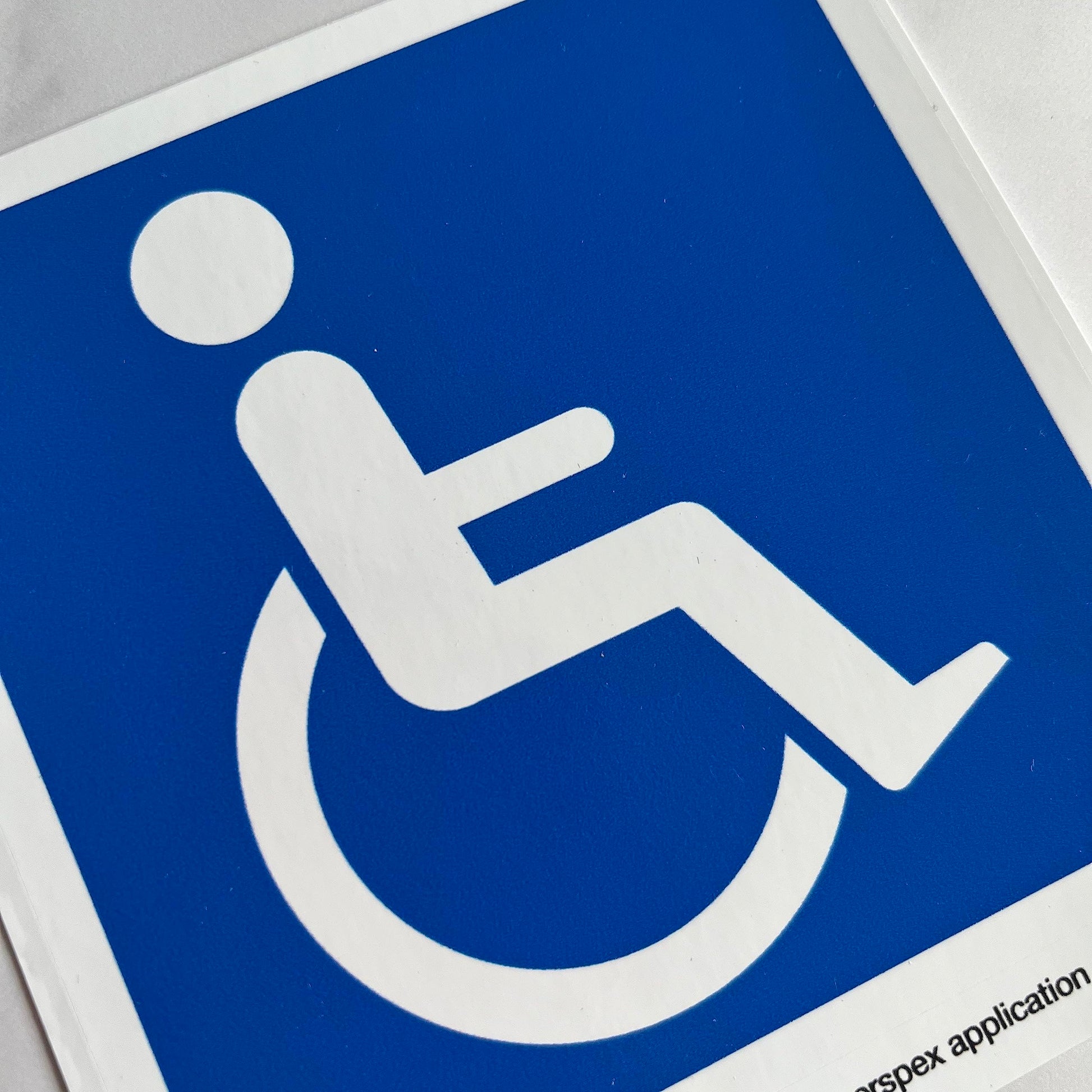 Blue Badge Disabled Logo Car Sticker - 110mm - product detail