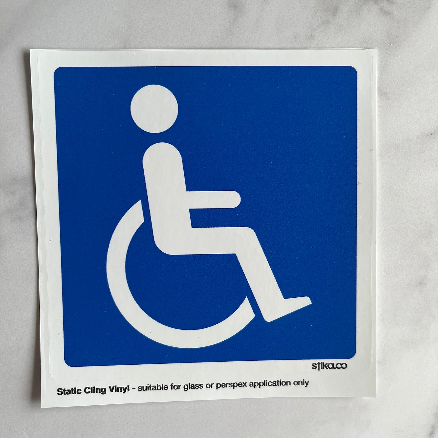 Blue Badge Disabled Logo Car Sticker - 110mm - product detail