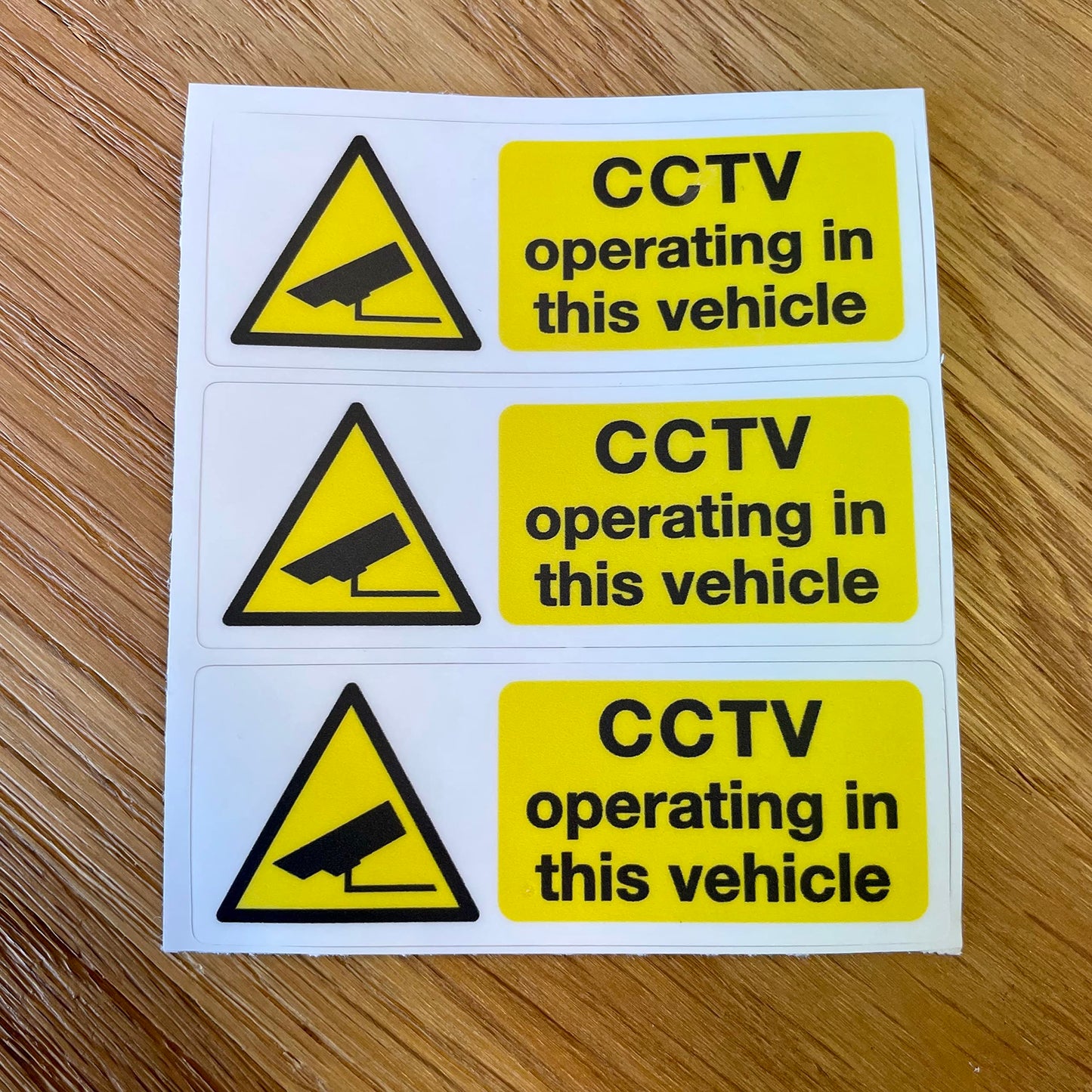 CCTV Operating in This Vehicle Stickers – 80 × 30 mm - product detail 5